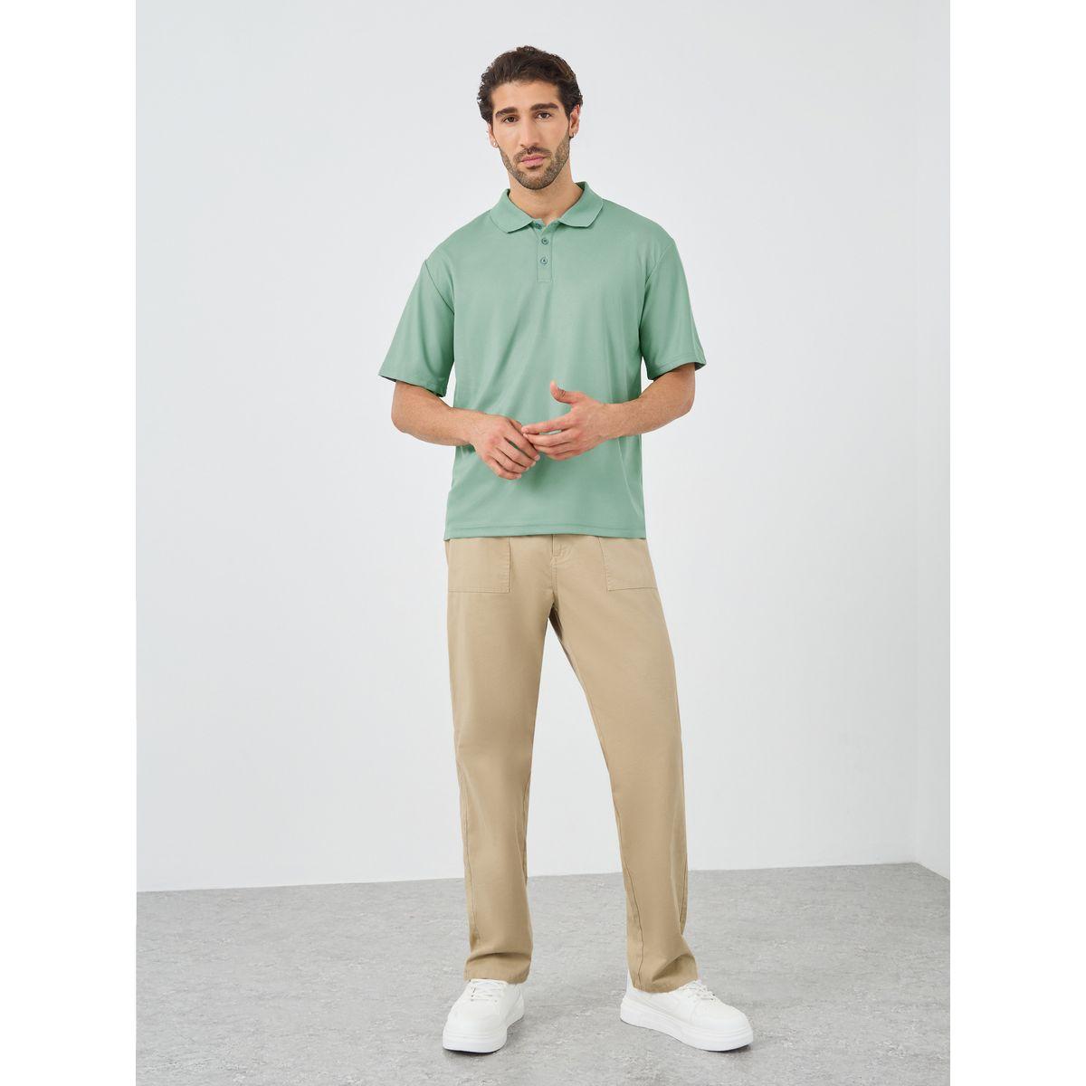 Styli Solid Regular Fit Polo Neck T-Shirt-men-clothing-tshirtsandpolos-polos-image-2