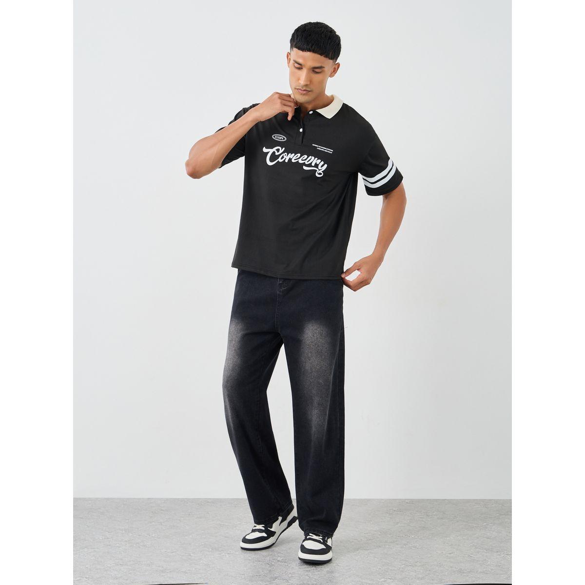 Styli Oversized Varsity Print Polo Neck T-Shirt-men-clothing-tshirtsandpolos-polos-image-2