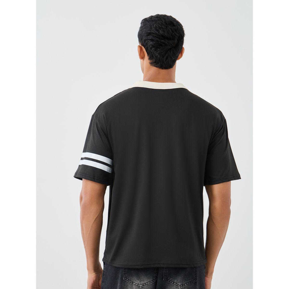 Styli Oversized Varsity Print Polo Neck T-Shirt-men-clothing-tshirtsandpolos-polos-image-4
