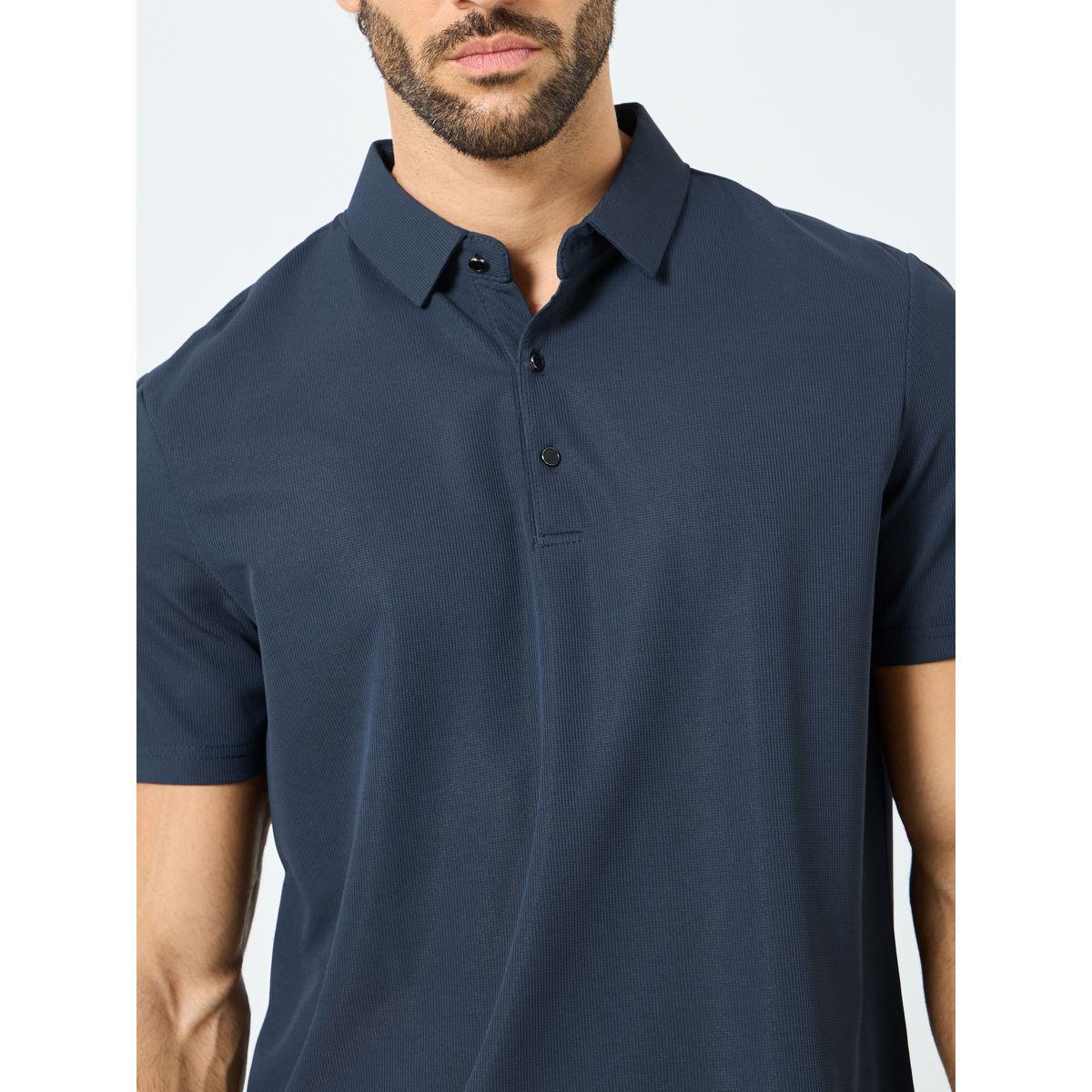 تيشيرت بولو سادة بقصة عادية-men-clothing-tshirtsandpolos-polos-image-3
