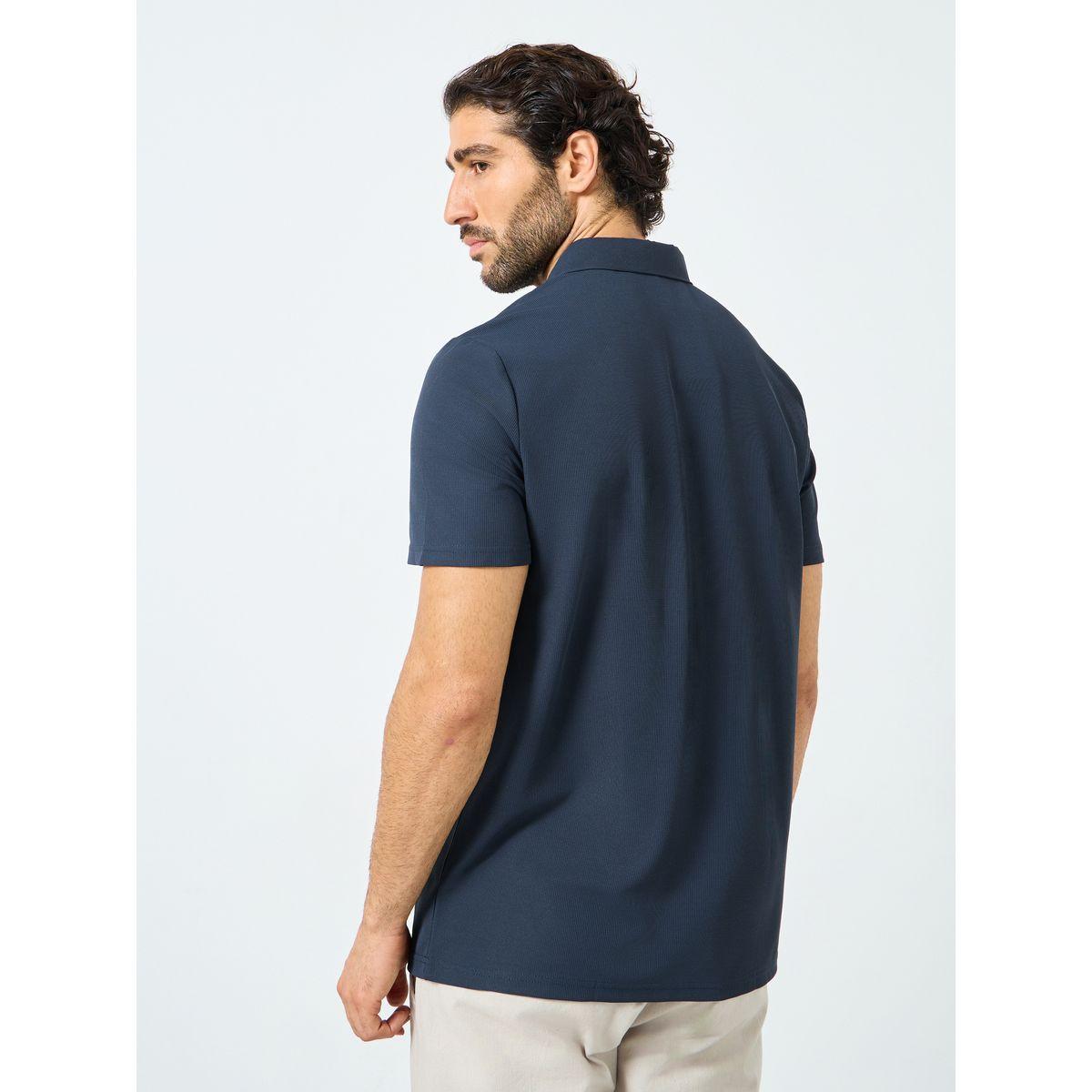 تيشيرت بولو سادة بقصة عادية-men-clothing-tshirtsandpolos-polos-image-4