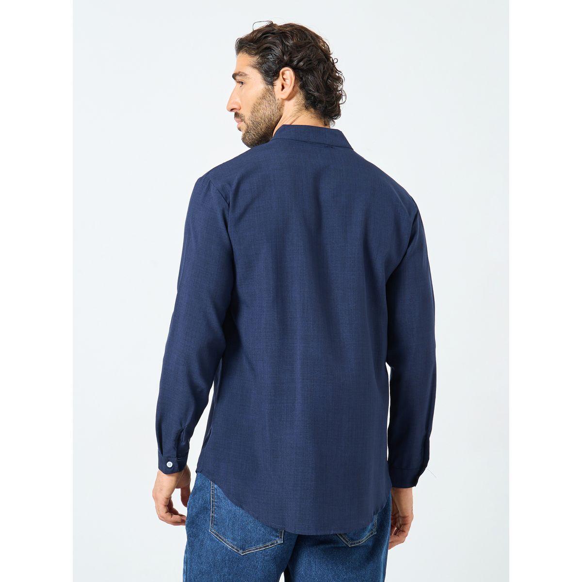 قميص بقصة عادية وياقة ماندارين-men-clothing-shirts-image-4