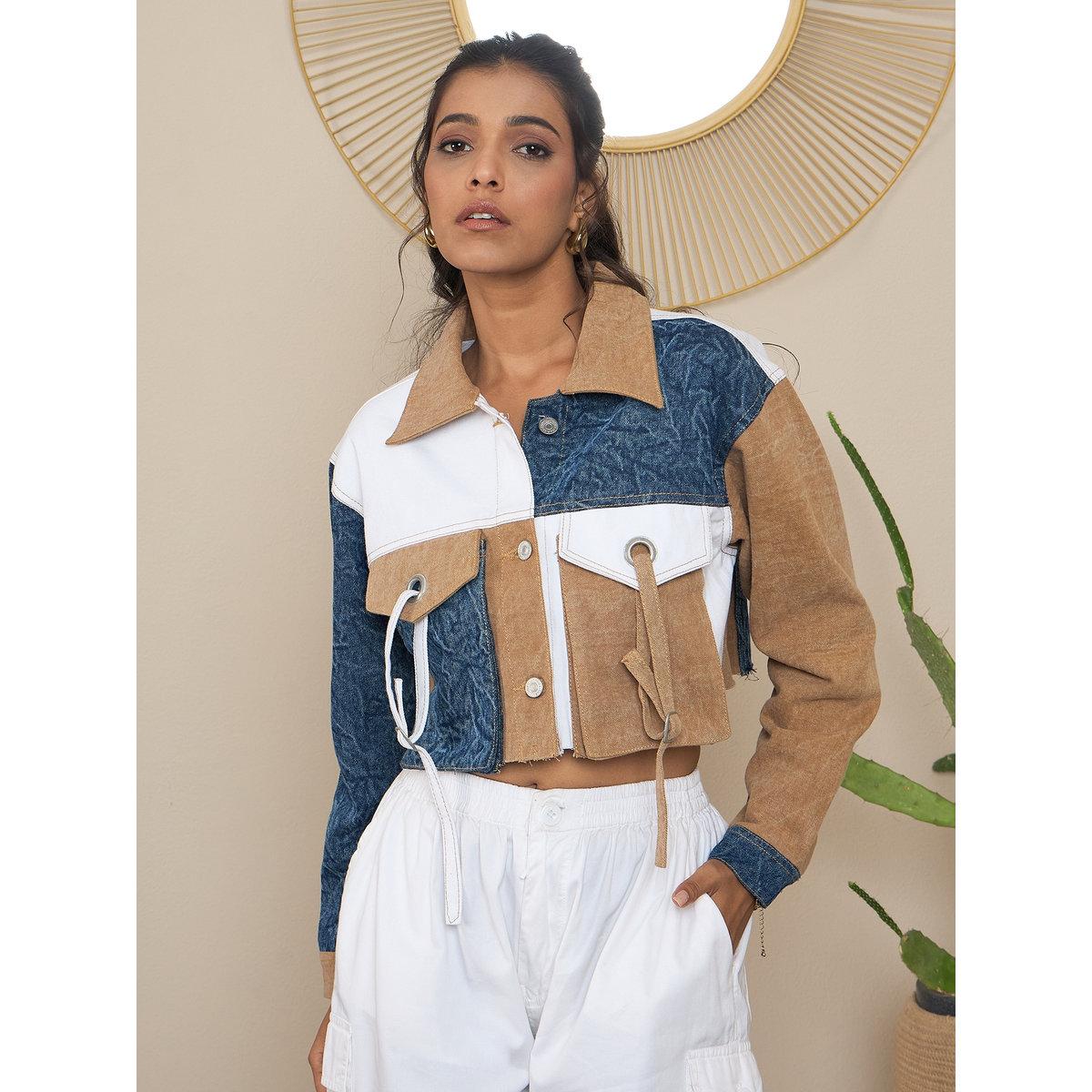 جاكيت دنيم قصير بنمط كُتل الألوان-women-clothing-coatsandjackets-jackets-image-1