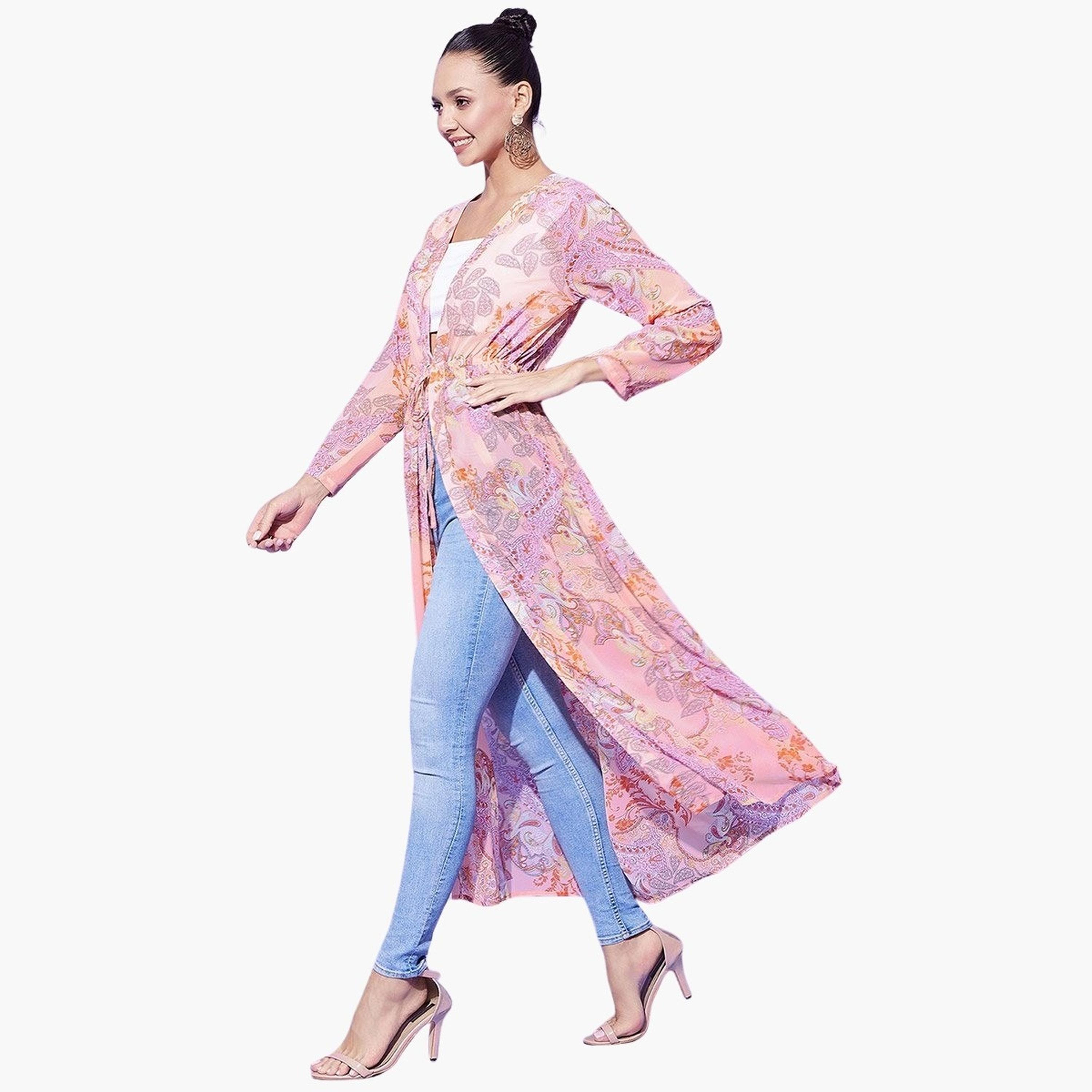 ستايل ستون × ستايلي - سترة قصيرة مورّدة بأكمام طويلة خوخي-women-clothing-cardigansandjumpers-cardigans-image-3