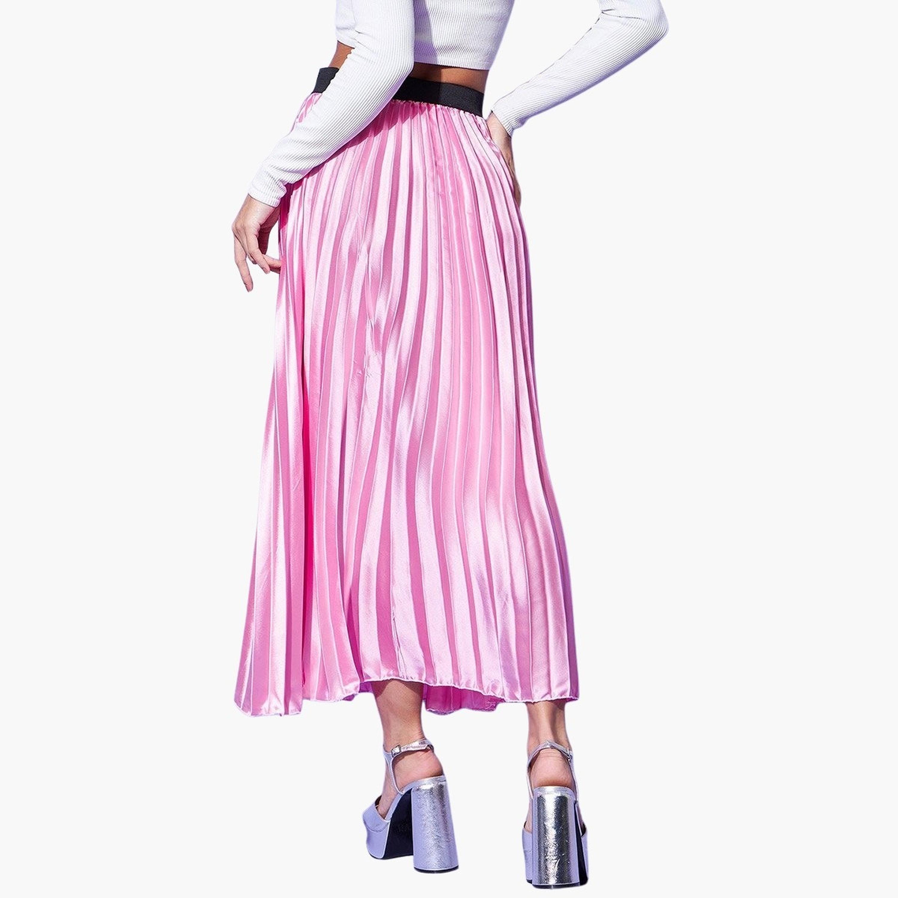 تنورة ميدي ساتان بتفاصيل كسرات-women-clothing-bottoms-skirts-image-6