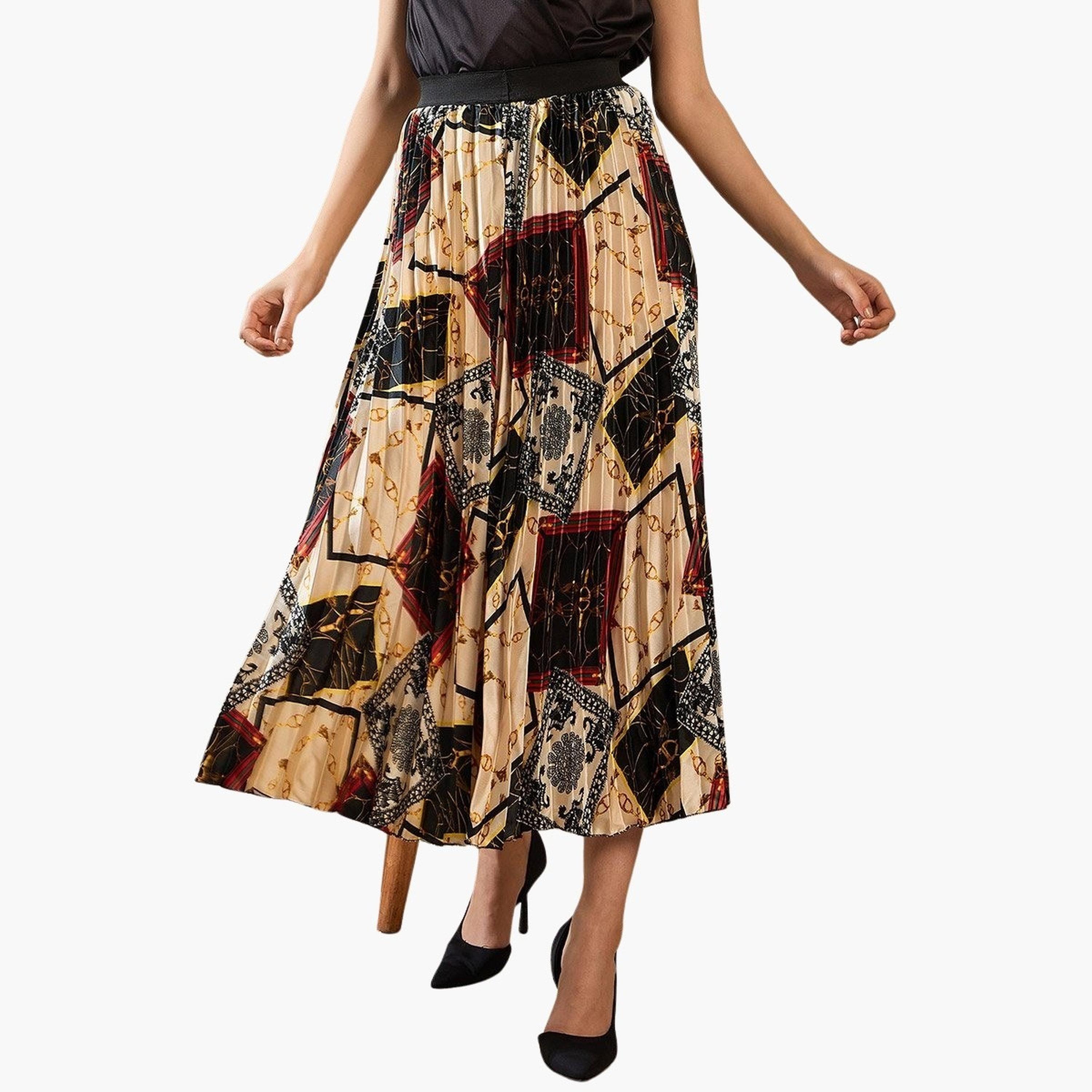 تنورة ميدي ساتان بتفاصيل كسرات-women-clothing-bottoms-skirts-image-6