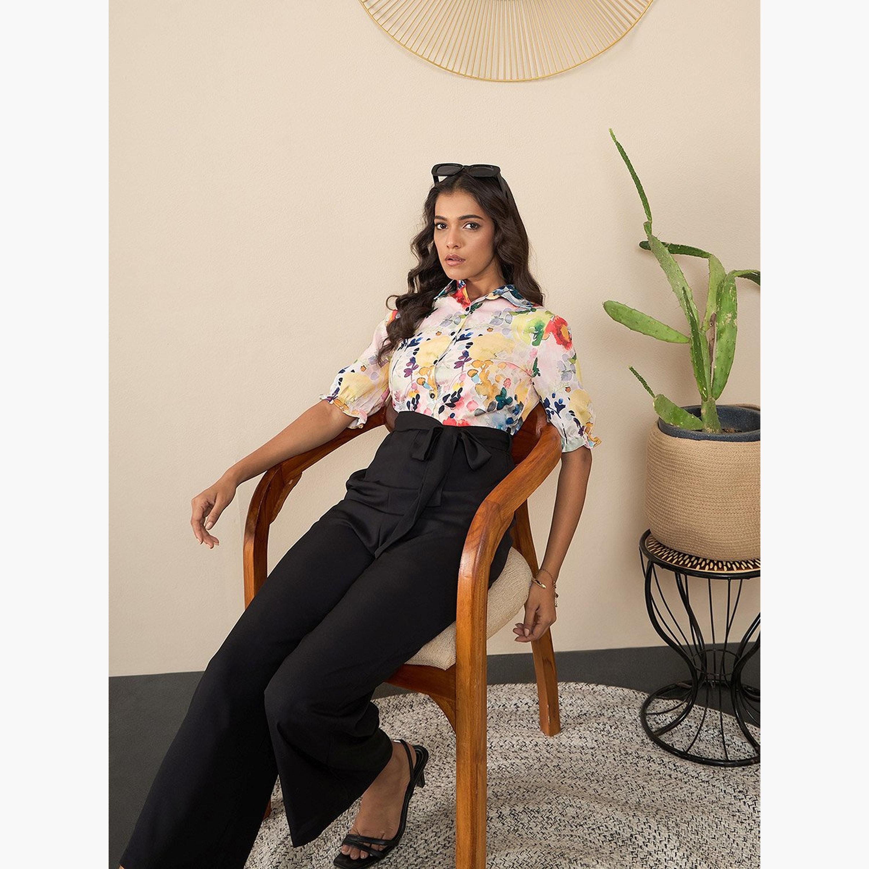 Stylestone X Styli Printed Spread Collar Buttoned Jumpsuit-women-clothing-jumpsuits-image-5
