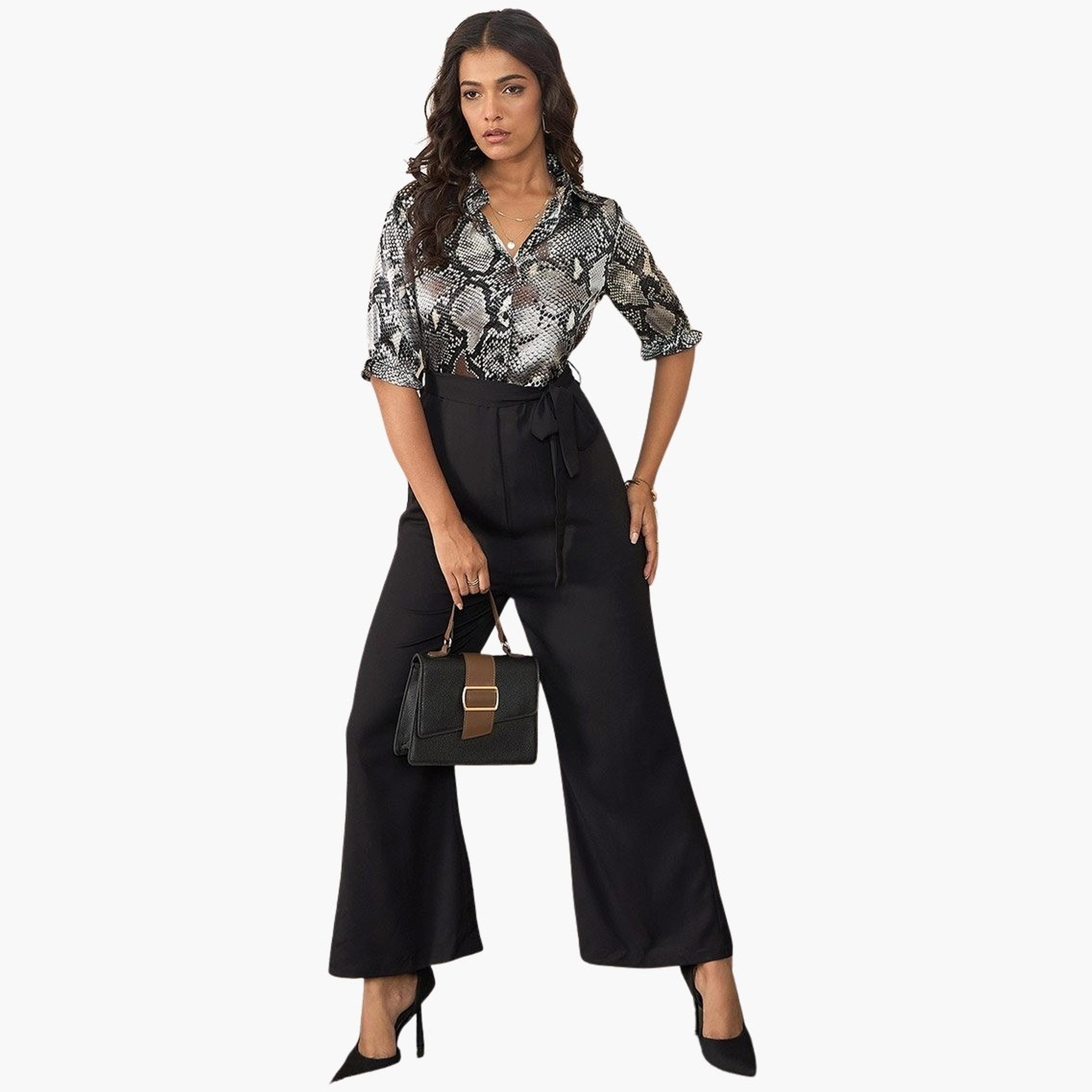 Stylestone X Styli Satin Snake Print Buttoned Jumpsuit-women-clothing-jumpsuits-image-1