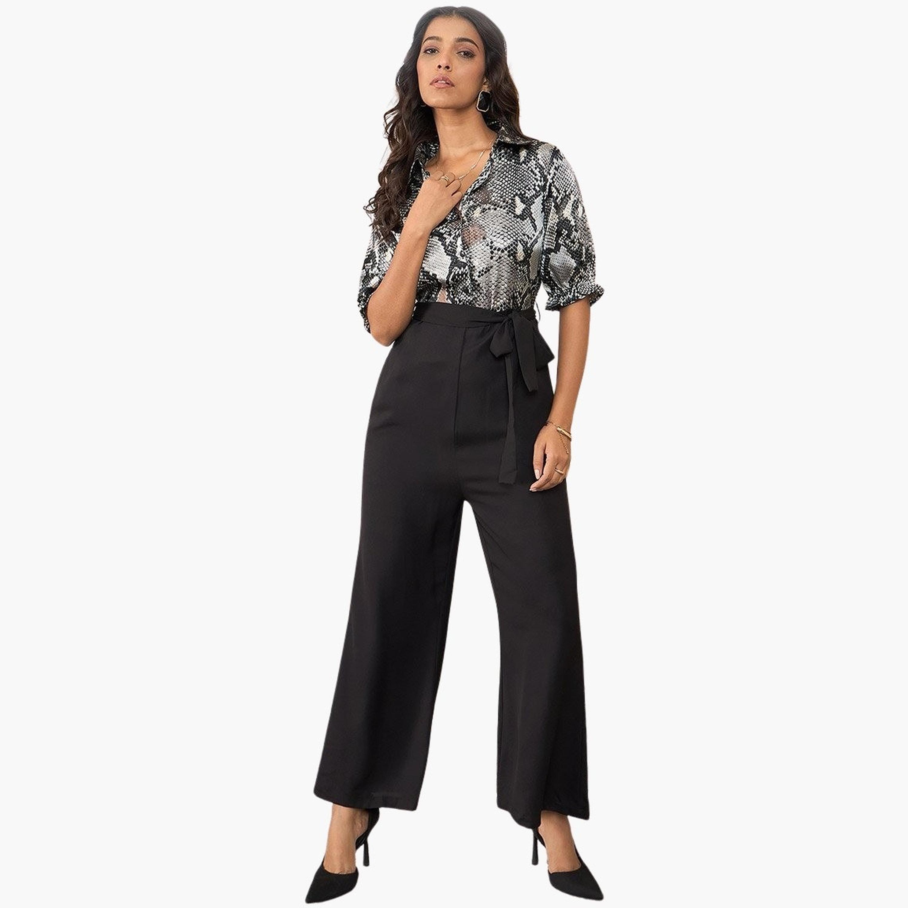 Stylestone X Styli Satin Snake Print Buttoned Jumpsuit-women-clothing-jumpsuits-image-2