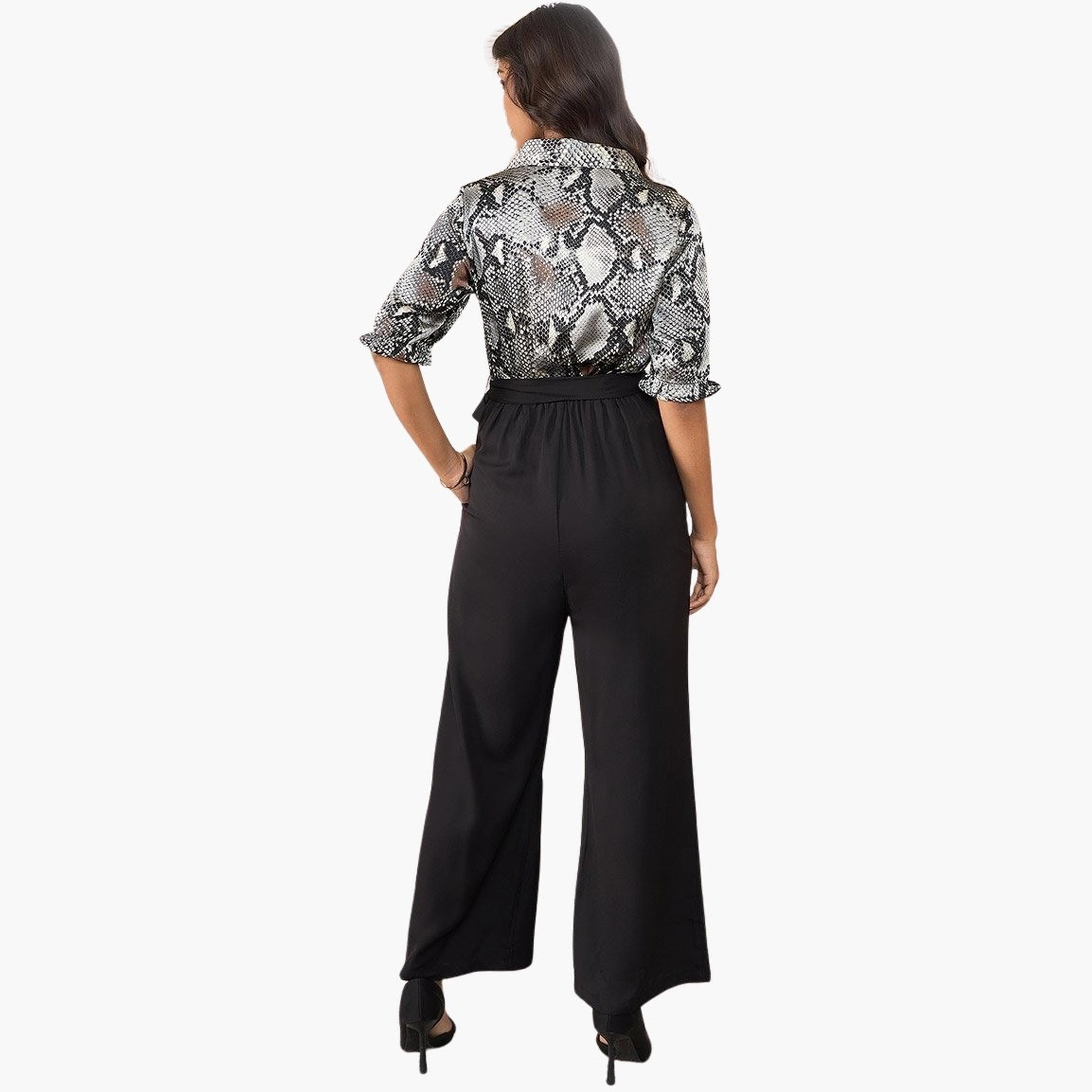 Stylestone X Styli Satin Snake Print Buttoned Jumpsuit-women-clothing-jumpsuits-image-3
