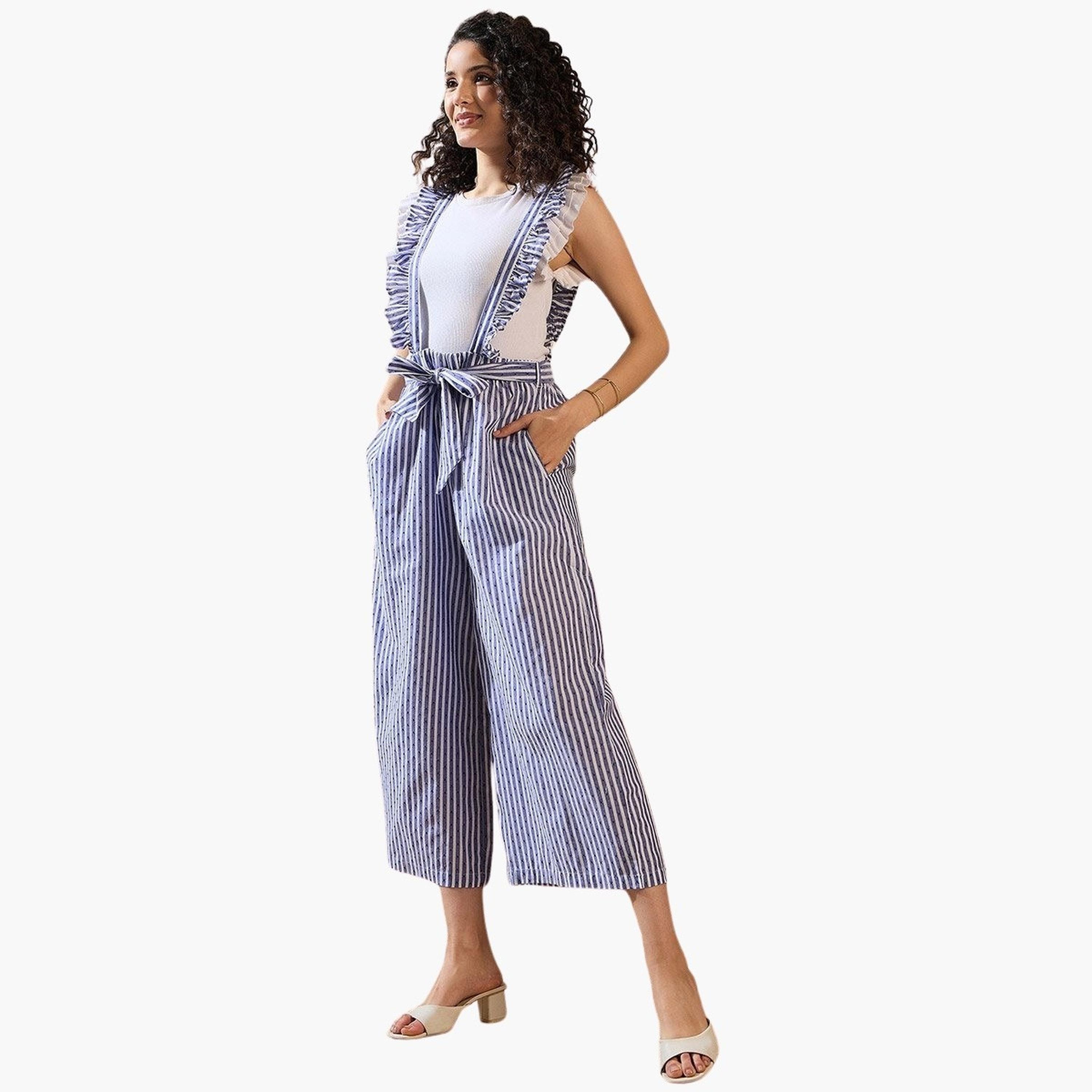 Stylestone X Styli Striped Ruffled Strappy Pinafore Jumpsuit-women-clothing-jumpsuits-image-5