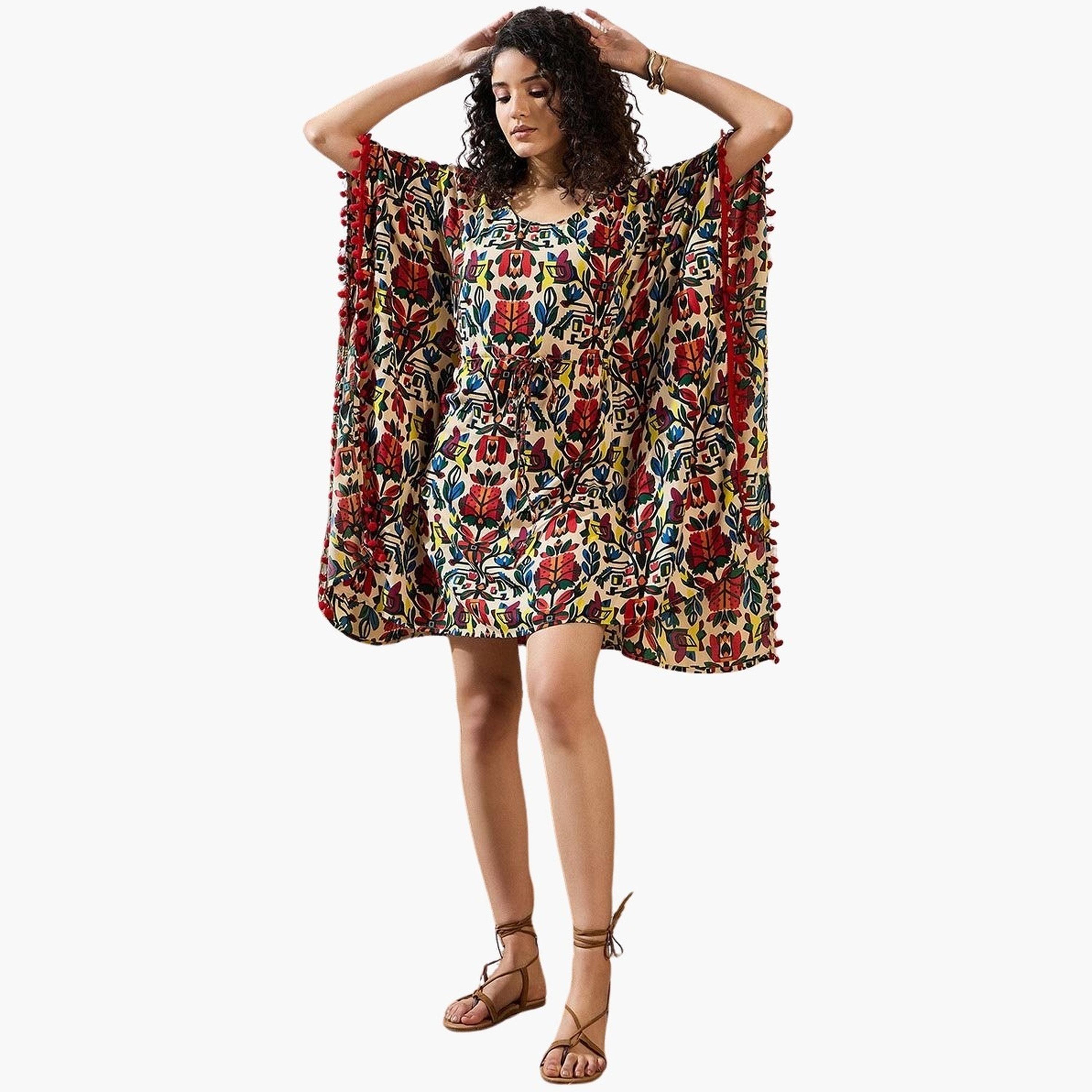 فستان بنمط قفطان مُطبع-women-arabicclothing-kaftan-image-1