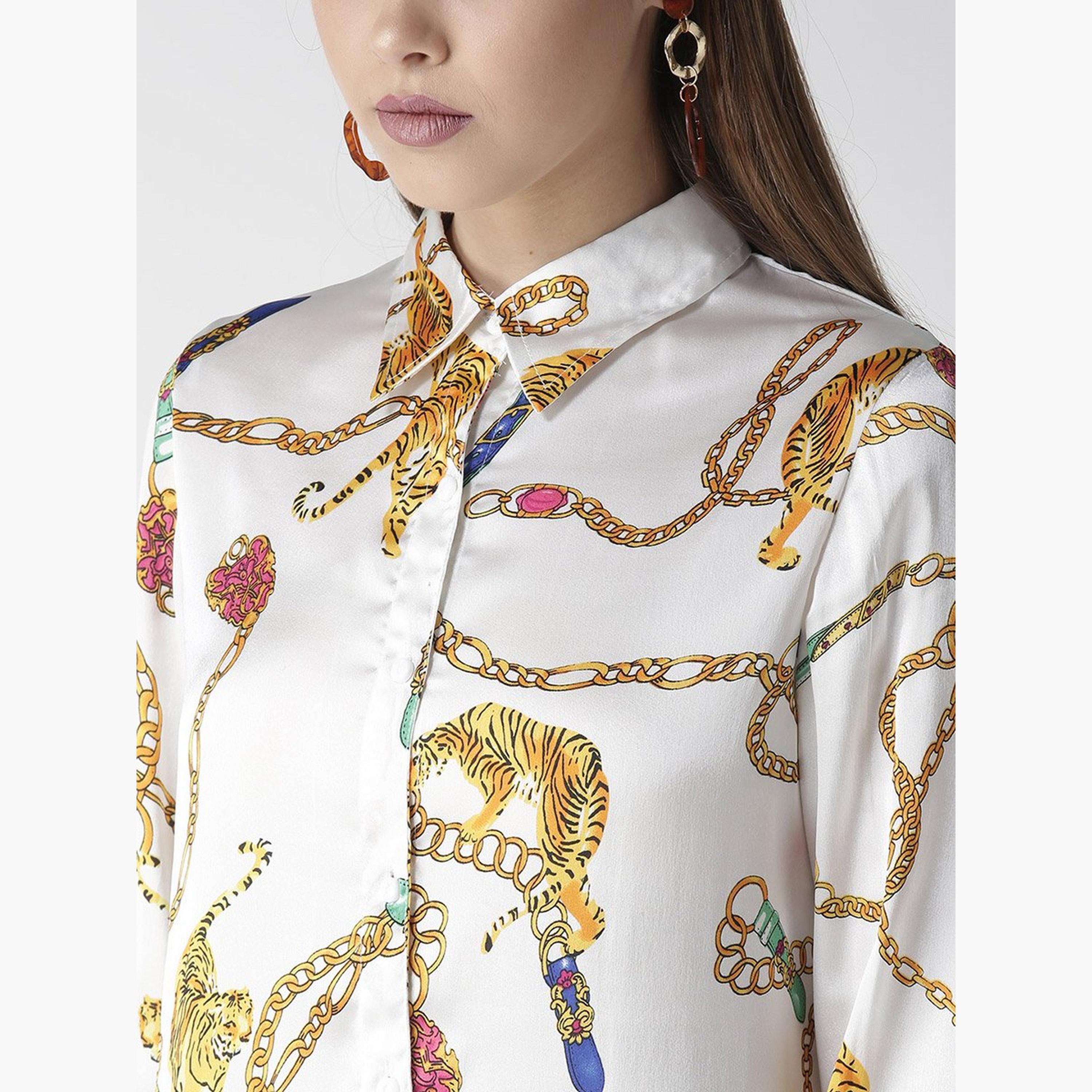 Stylestone X Styli Animal Print Buttoned Long Sleeve Shirt-women-clothing-shirtsandblouses-shirts-image-3