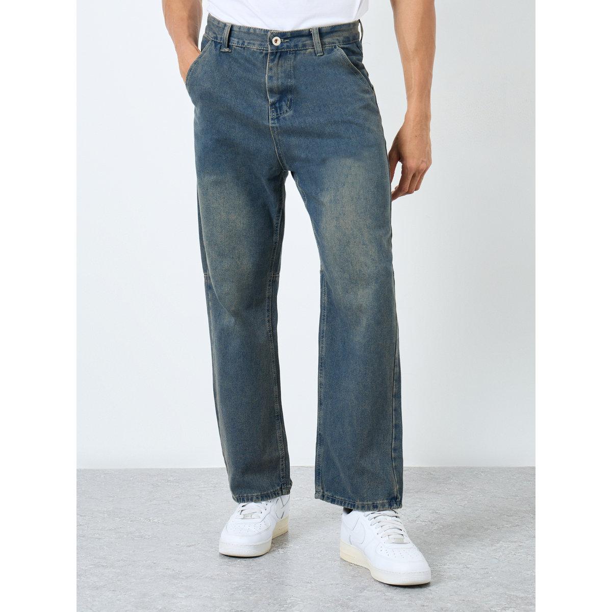 بنطال جينز بخصر متوسط وقصة مريحة-men-clothing-bottoms-jeans-image-1