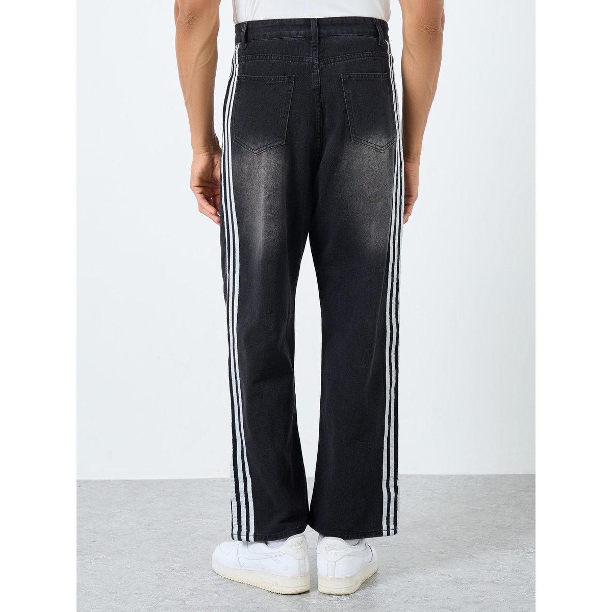 Styli Mid Rise Loose Fit Jeans with Side Taping-men-clothing-bottoms-jeans-image-4