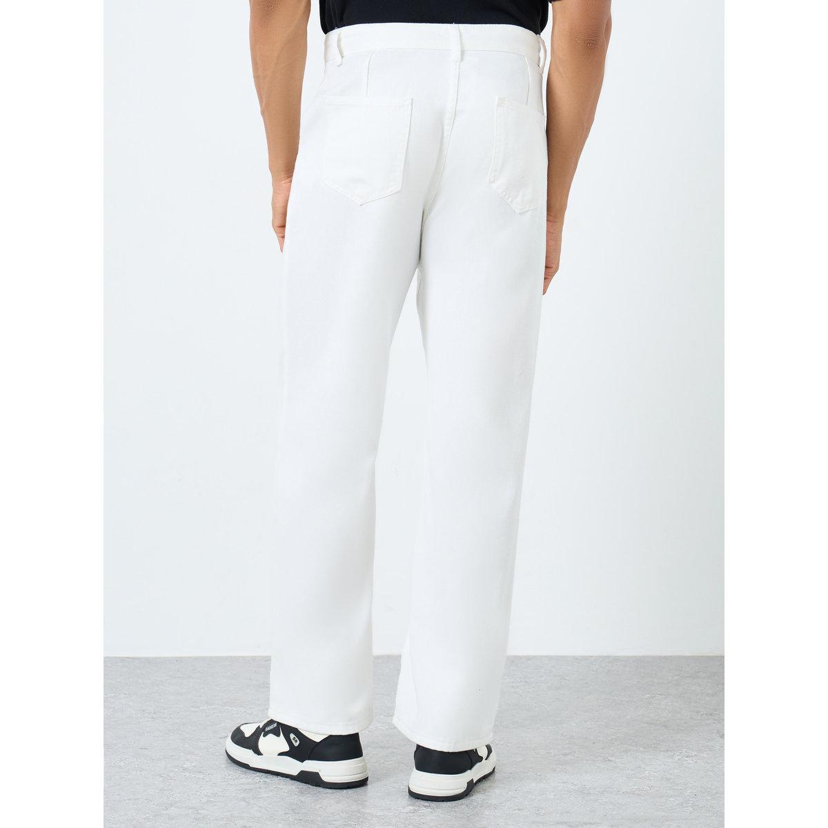 Styli White Mid Rise Bootcut Jeans-men-clothing-bottoms-jeans-image-4