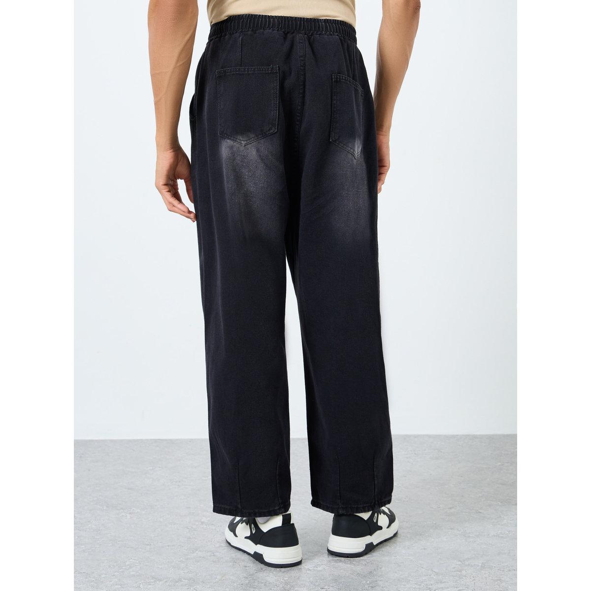 Styli Mid Rise Loose Fit Jeans with Drawcord-men-clothing-bottoms-jeans-image-4