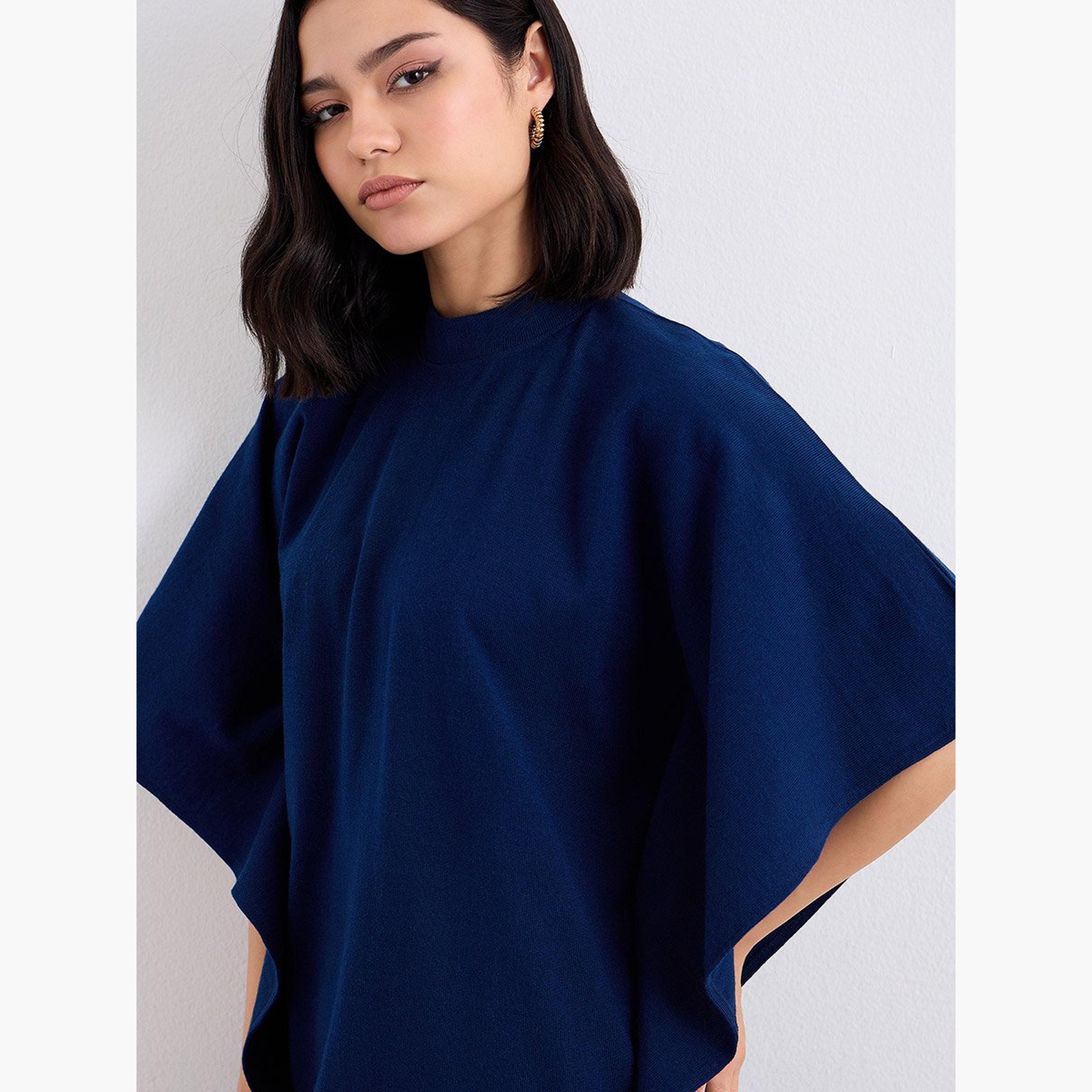 Amirah X Styli Women Draped Knit Top and Pants Winter Modest Set-women-arabicclothing-sets-image-3