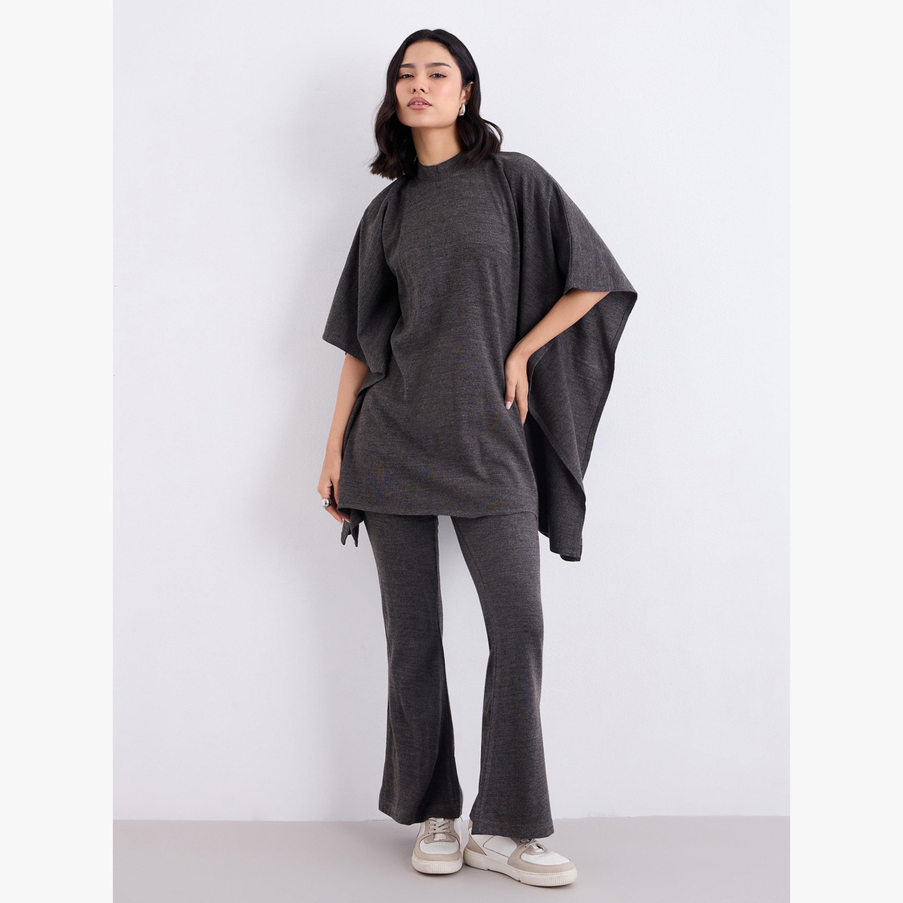 أميرة x ستايلي طقم شتوي محتشم من بلوزة محبوكة وبنطال-women-arabicclothing-sets-image-1