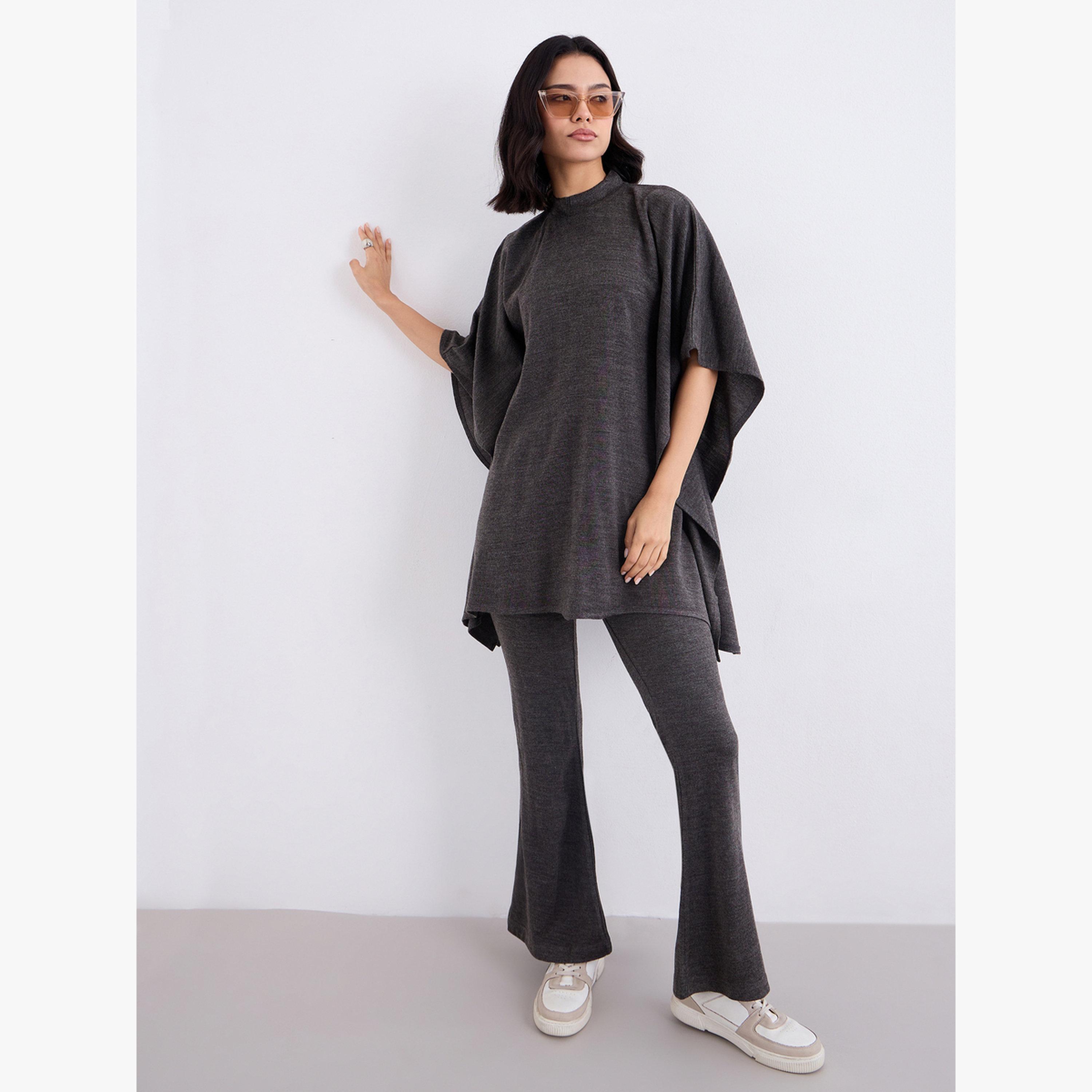 أميرة x ستايلي طقم شتوي محتشم من بلوزة محبوكة وبنطال-women-arabicclothing-sets-image-2