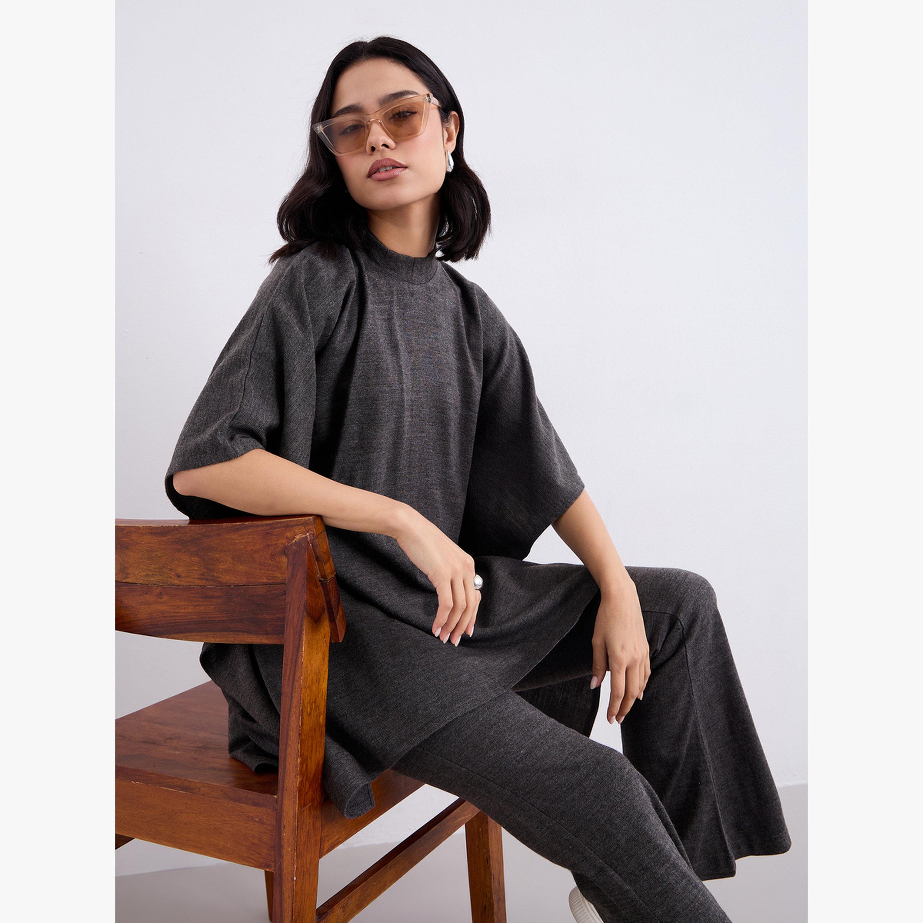 أميرة x ستايلي طقم شتوي محتشم من بلوزة محبوكة وبنطال-women-arabicclothing-sets-image-3