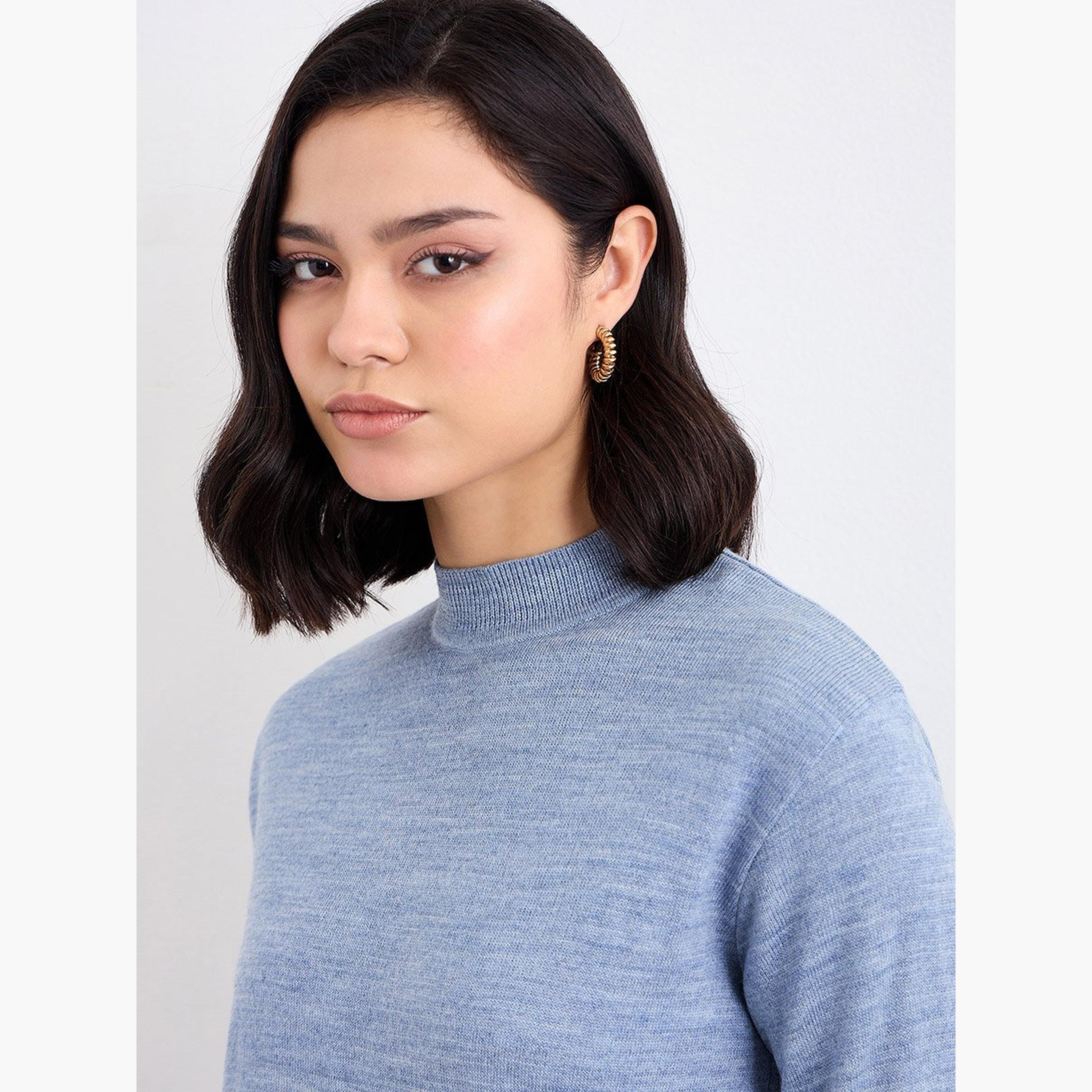Amirah X Styli Women Striped Panel Knit Top and Pants Winter Modest Set-women-arabicclothing-sets-image-3