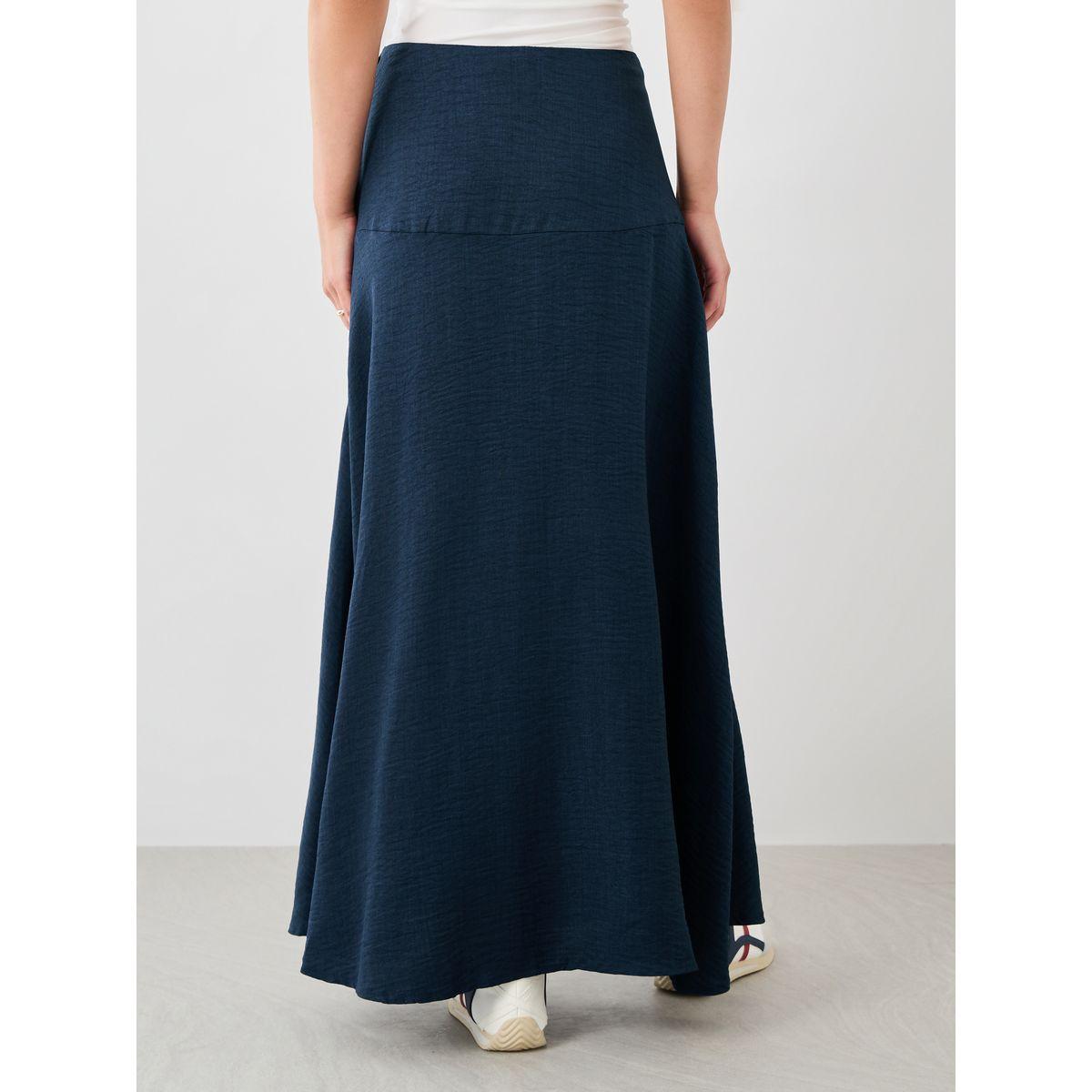 تنورة طويلة بحافة واسعة وأزرار جانبية-women-clothing-bottoms-skirts-image-5