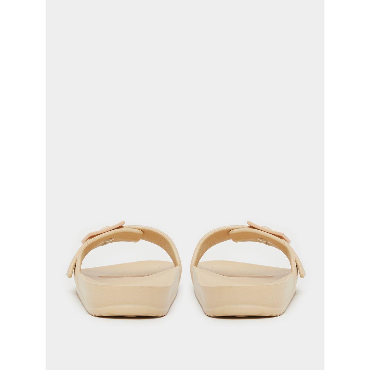 Styli Solid Buckle Detail Slip-On Slipper-women-shoes-flipflopsandslides-image-4