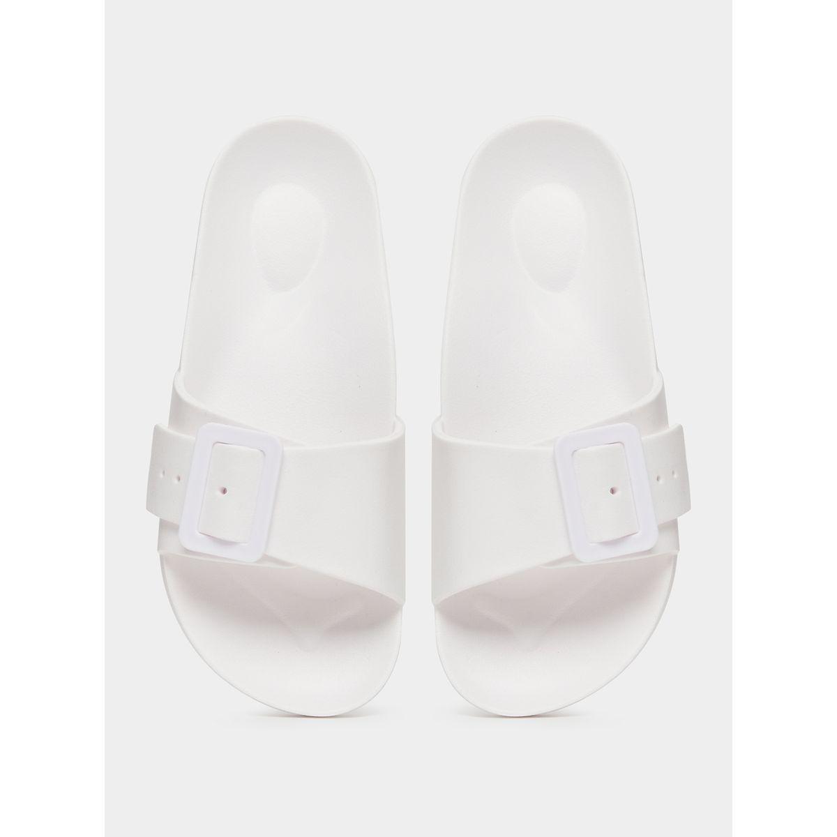 Styli Solid Buckle Detail Slip-On Slipper-women-shoes-flipflopsandslides-image-5