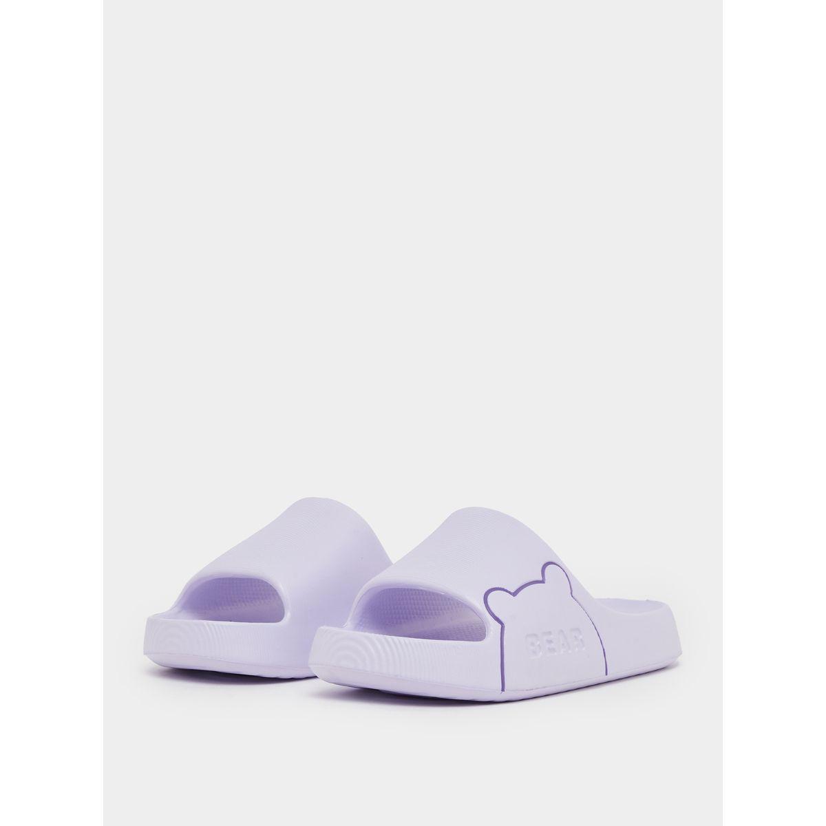 Styli Color Block Bear Print Bathroom Slippers-women-shoes-flipflopsandslides-image-2
