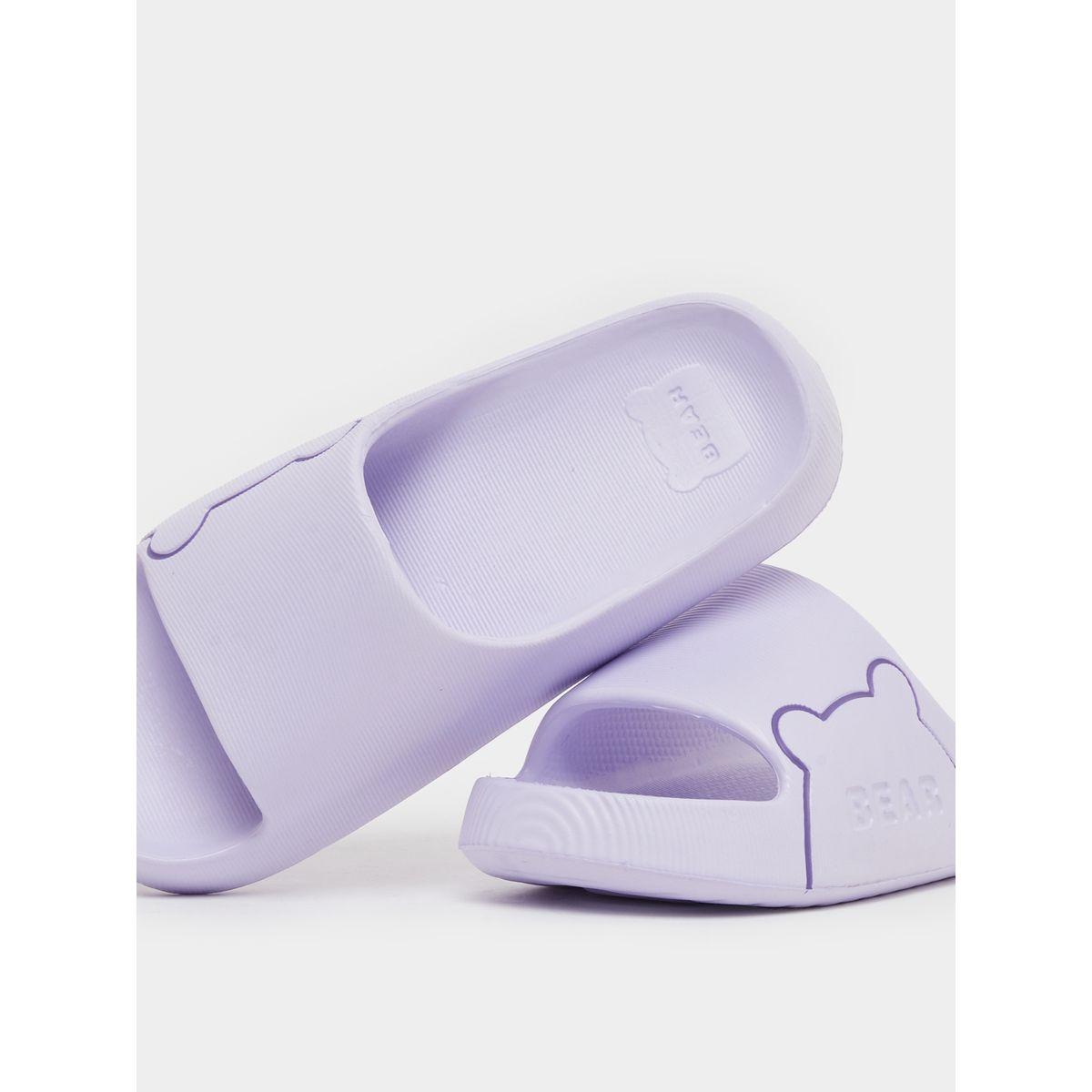 Styli Color Block Bear Print Bathroom Slippers-women-shoes-flipflopsandslides-image-3