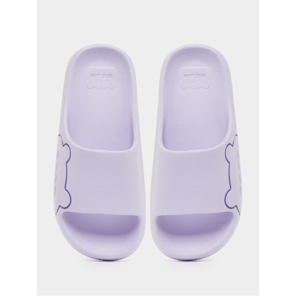 Styli Color Block Bear Print Bathroom Slippers-women-shoes-flipflopsandslides-image-5