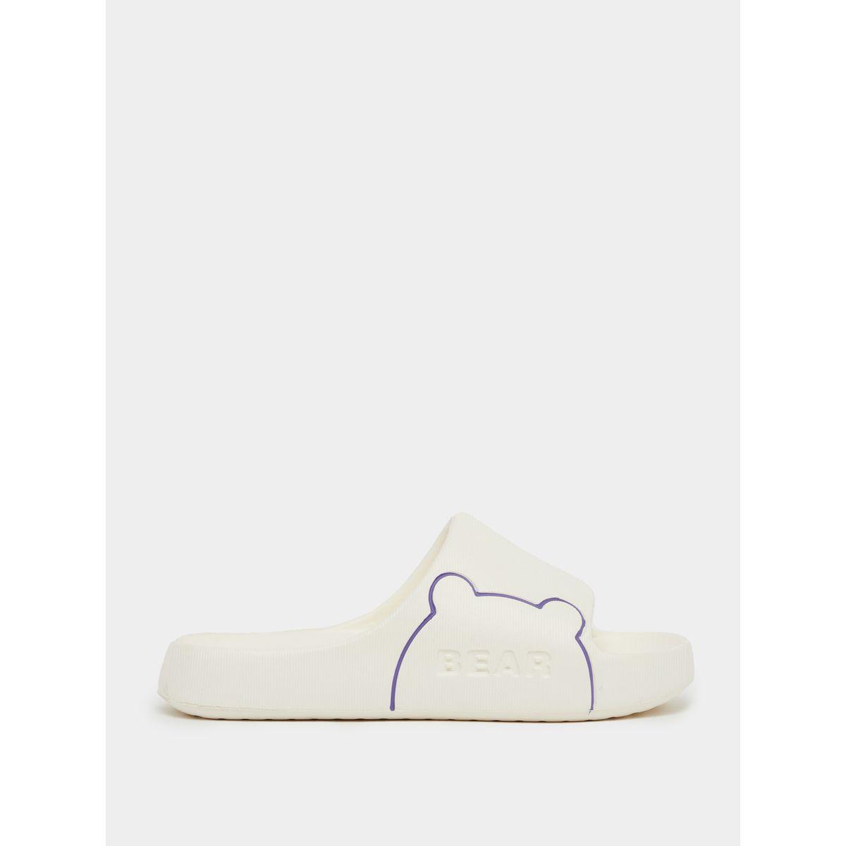 Styli Bear Print Open Toe Slides-women-shoes-flipflopsandslides-image-1