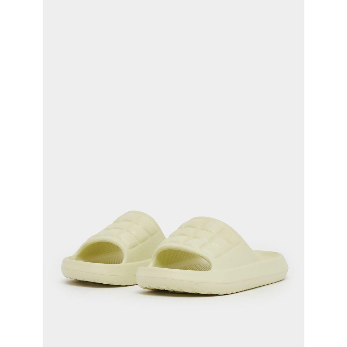 Styli Textured Checked Slip-On Slides-women-shoes-flipflopsandslides-image-2