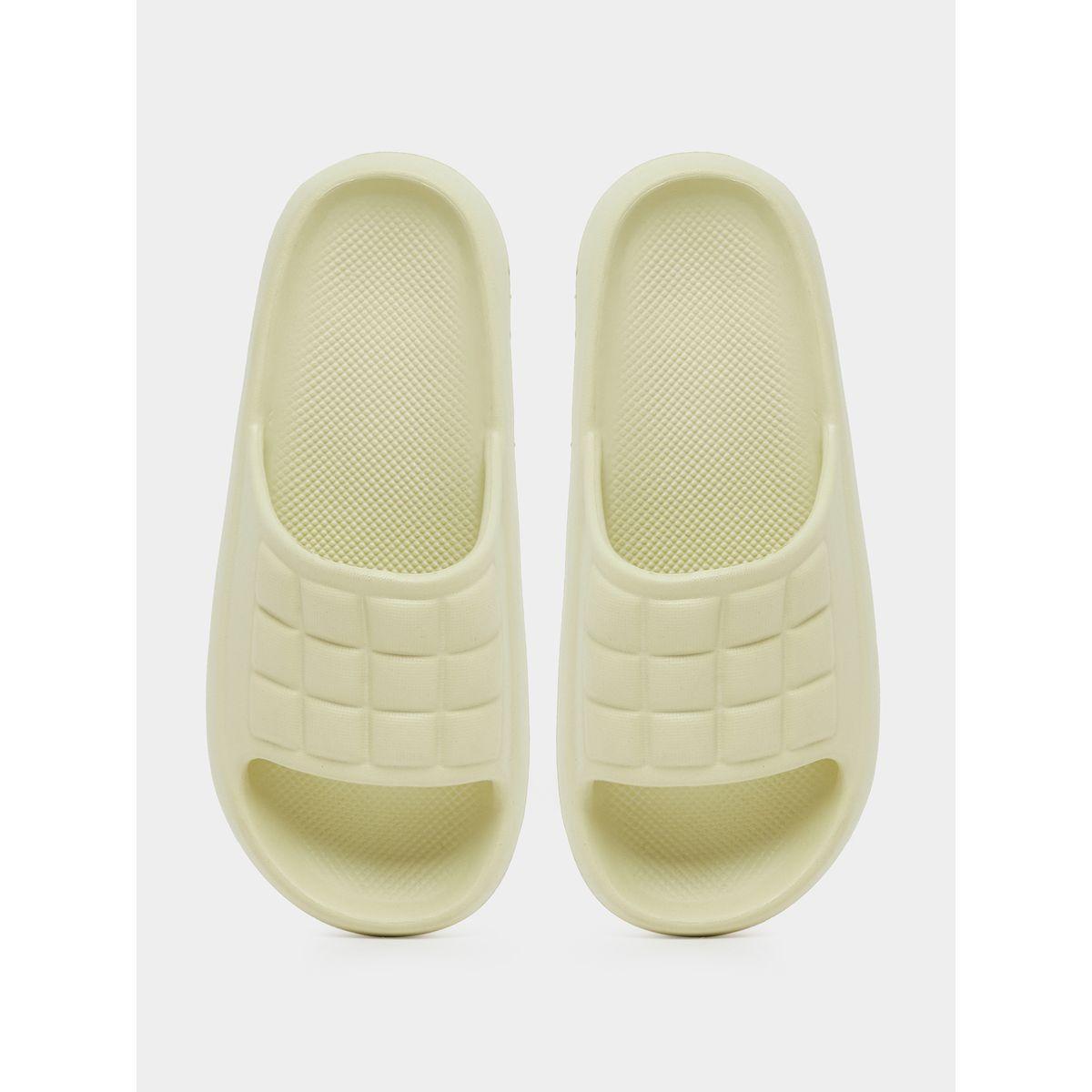 Styli Textured Checked Slip-On Slides-women-shoes-flipflopsandslides-image-5