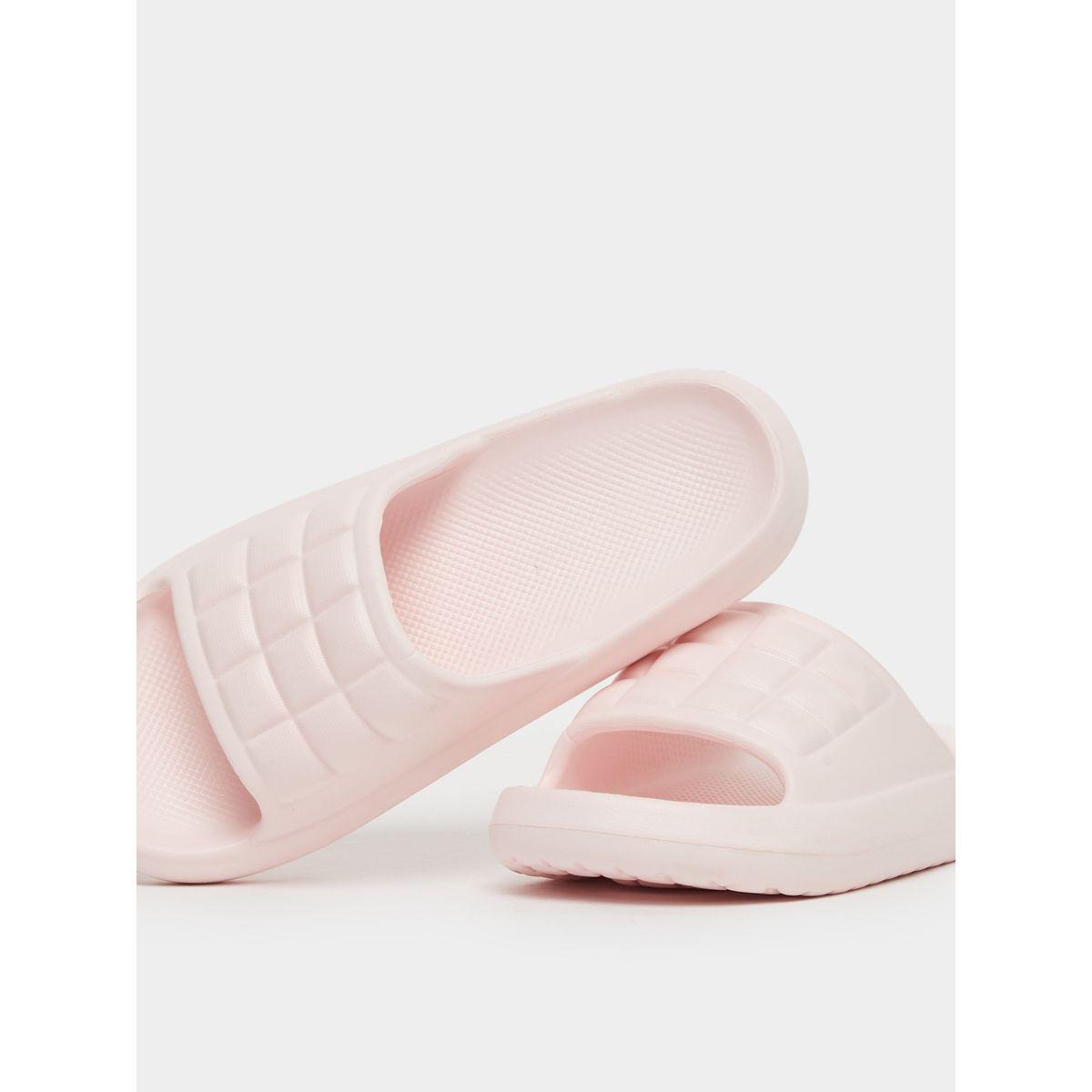 Styli Textured Checked Slip-On Slippers-women-shoes-flipflopsandslides-image-3