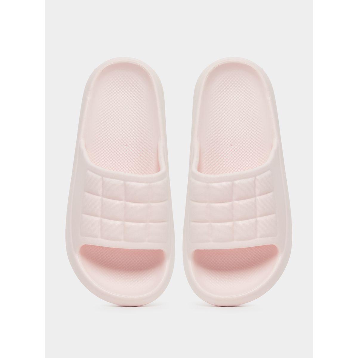 Styli Textured Checked Slip-On Slippers-women-shoes-flipflopsandslides-image-5
