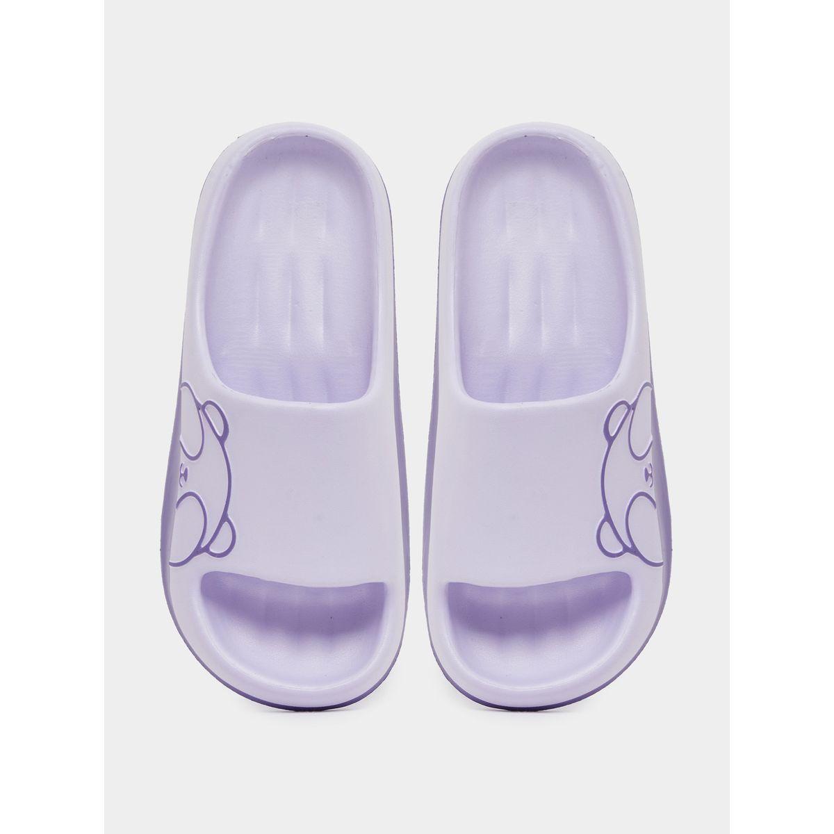 Styli Color Block Bear Print Bathroom Slippers-women-shoes-flipflopsandslides-image-5