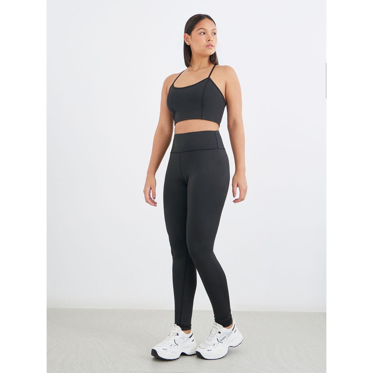 مجموعة من ليقنز وصدرية ريسرباك بتفاصيل مدروزة-women-clothing-sportswearandactivewear-trackpantsandtracksuits-image-1