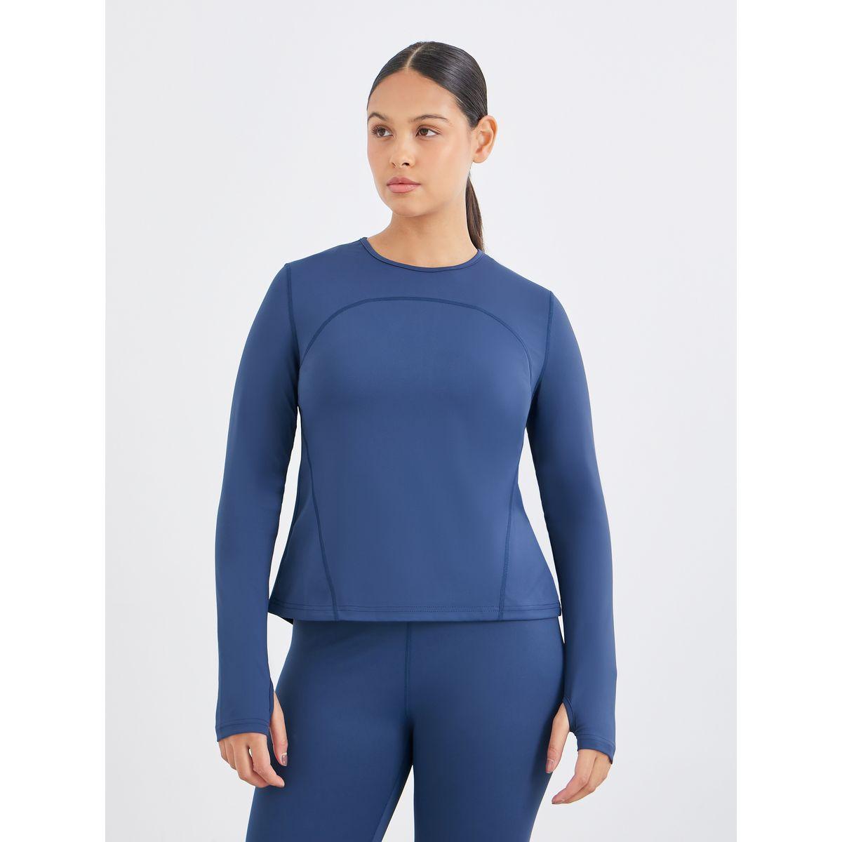 طقم منسق من ليقنز وبلوزة بتفاصيل شق-women-clothing-sportswearandactivewear-trackpantsandtracksuits-image-1