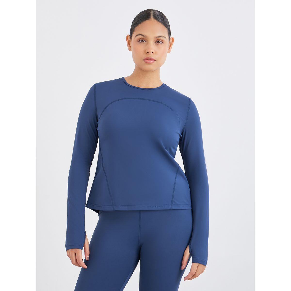 طقم منسق من ليقنز وبلوزة بتفاصيل شق-women-clothing-sportswearandactivewear-trackpantsandtracksuits-image-3