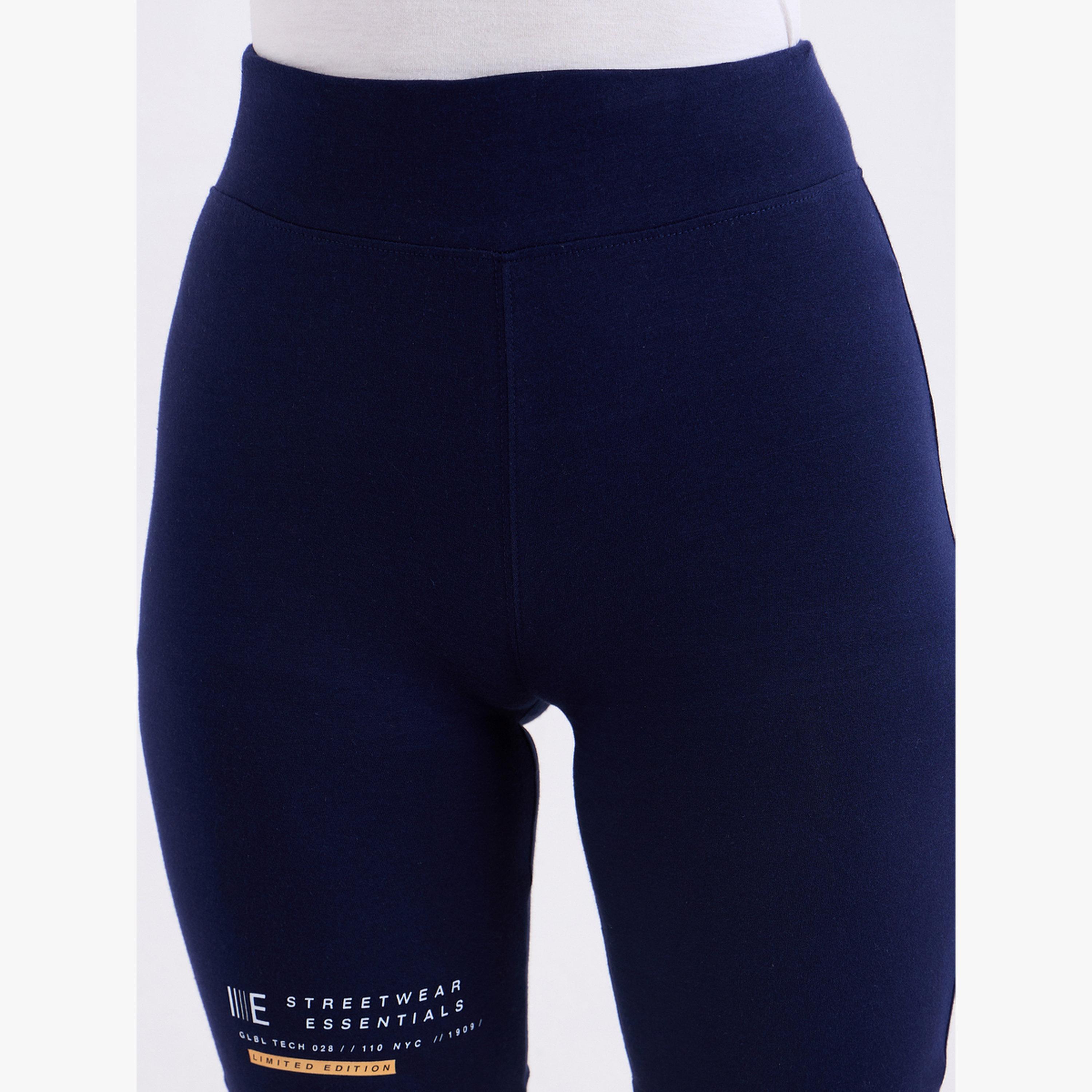 Styli Women Navy Blue Printed Cycling Shorts-women-clothing-bottoms-shorts-image-5