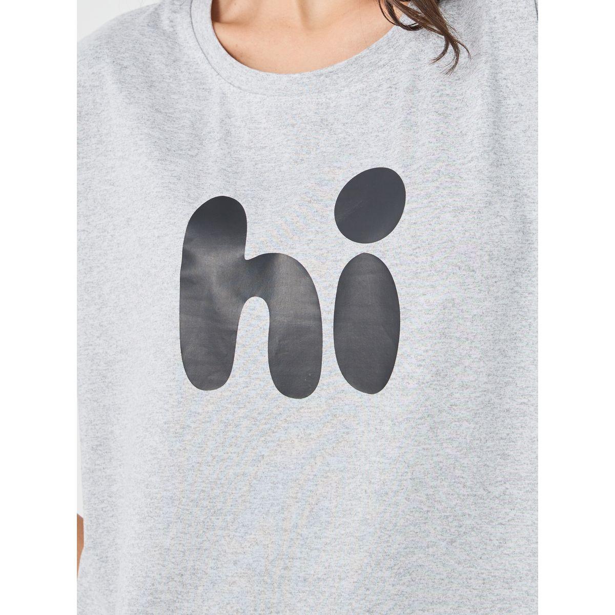 Styli Graphic Print Short Sleeve Side Slit Nightdress-women-clothing-nightwear-nighties-image-3