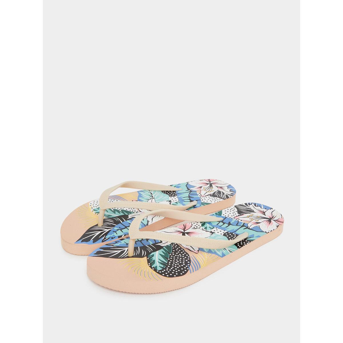 Styli Floral Print Flip Flops-women-shoes-flipflopsandslides-image-2