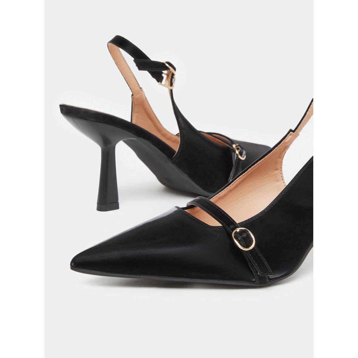 حذاء بمقدمة مُدببة مع تفاصيل إبزيم-women-shoes-heels-image-3