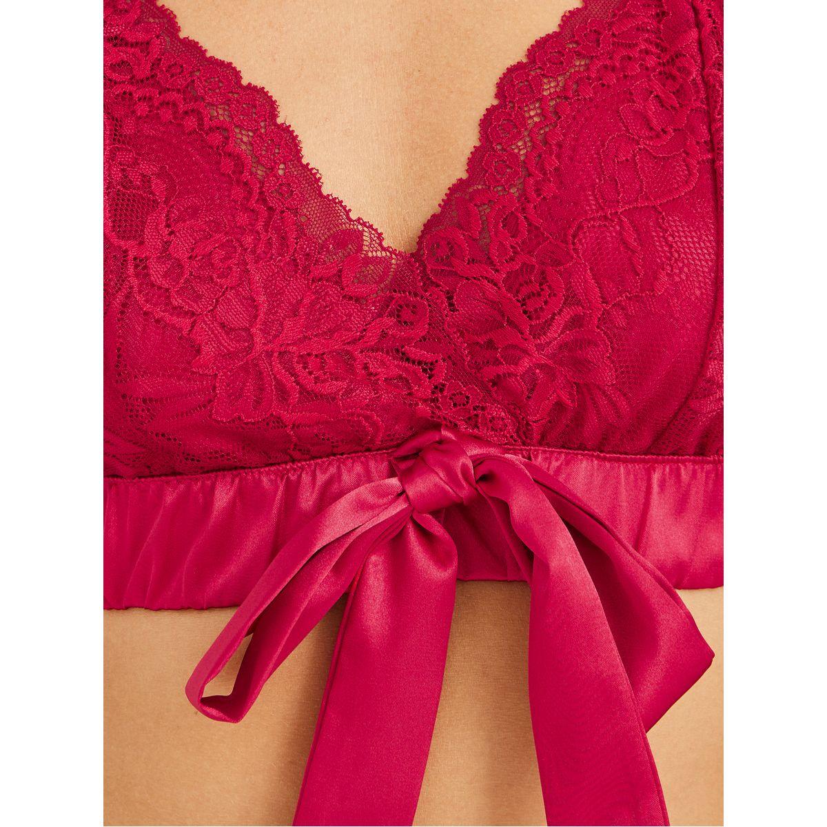 Styli Lace Camisole, Satin Shorts and Pants Lingerie Set-women-clothing-lingerie-lingeriesets-image-5