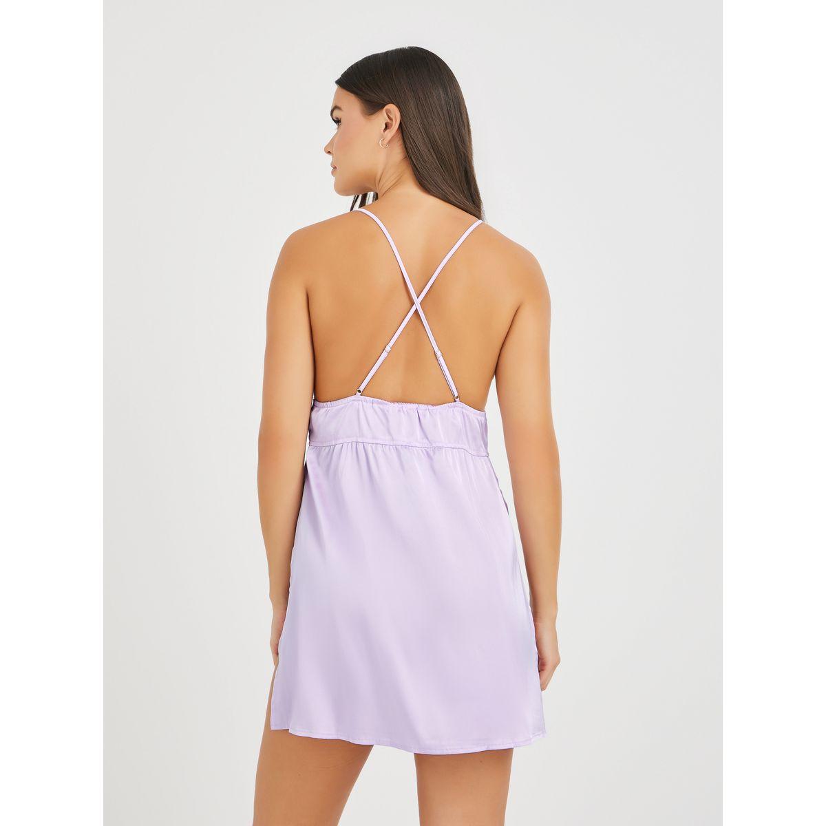 قميص نوم ساتان بتفاصيل دانتيل-women-clothing-lingerie-babydollsandbodysuits-image-3