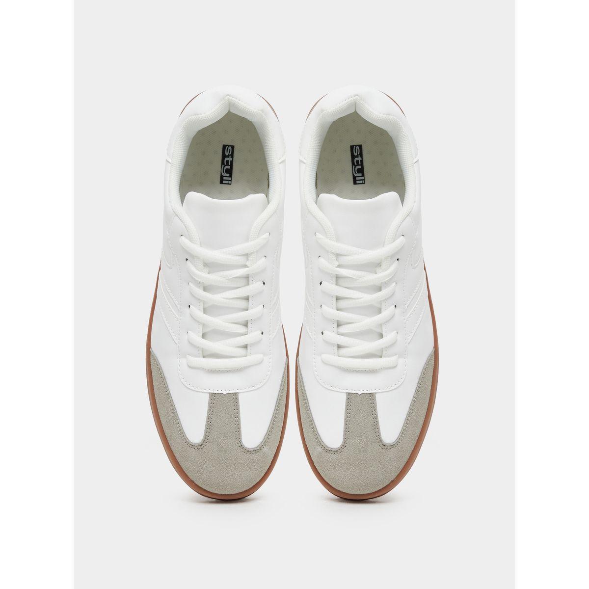 Styli Men Color Block Lace Up Gum Sole Sneakers-men-shoes-sneakers-image-5