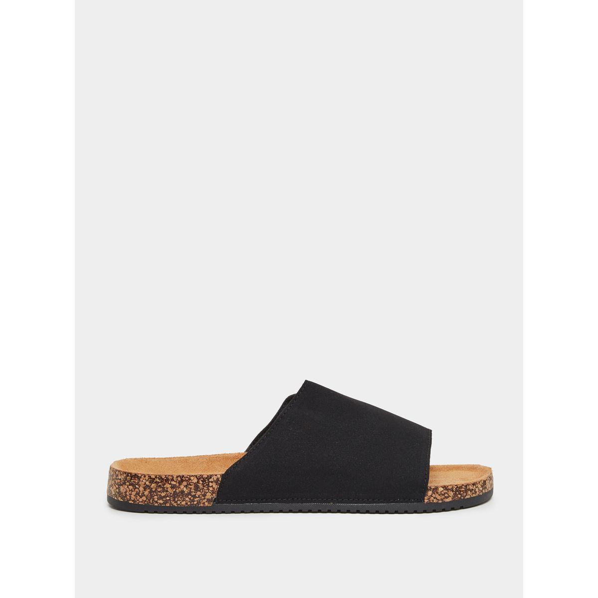 Styli Thick Band Flat Sole Slip In Sandals-men-shoes-flipflopsandslides-image-1