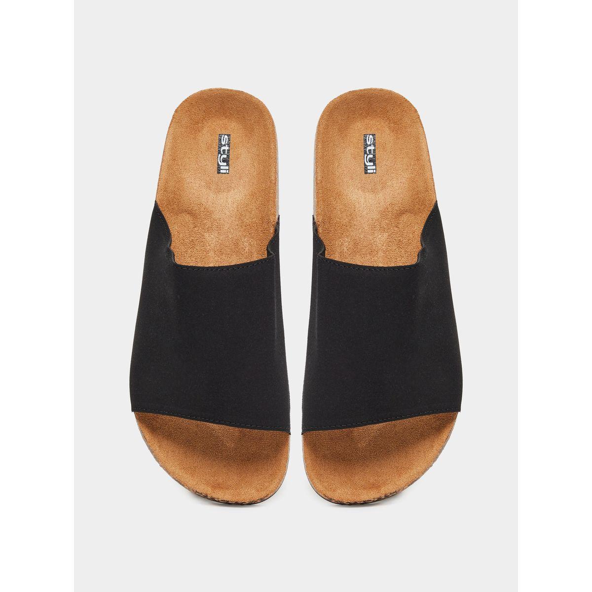 Styli Thick Band Flat Sole Slip In Sandals-men-shoes-flipflopsandslides-image-5